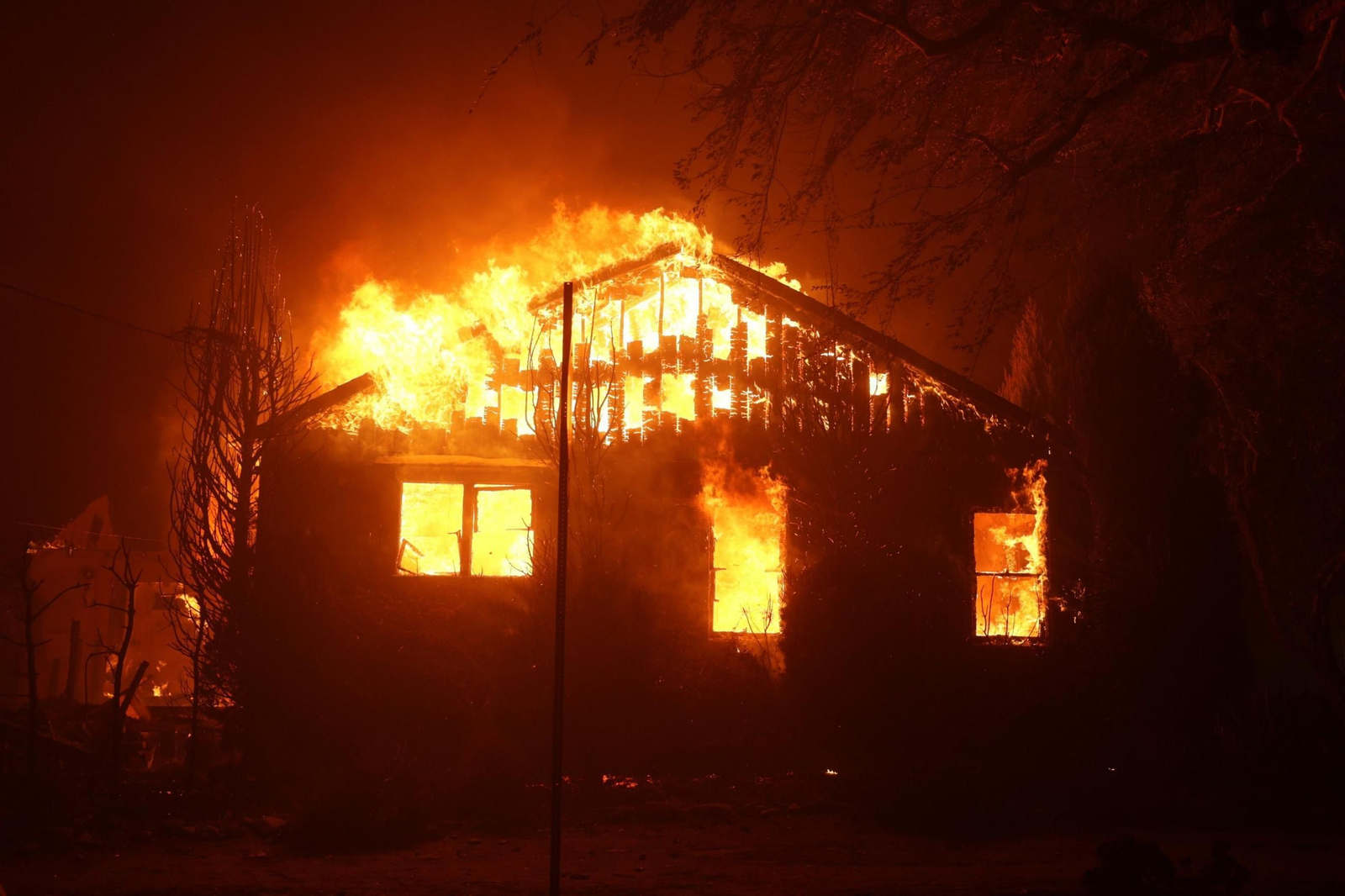 Las impactantes imágenes de los incendios de California