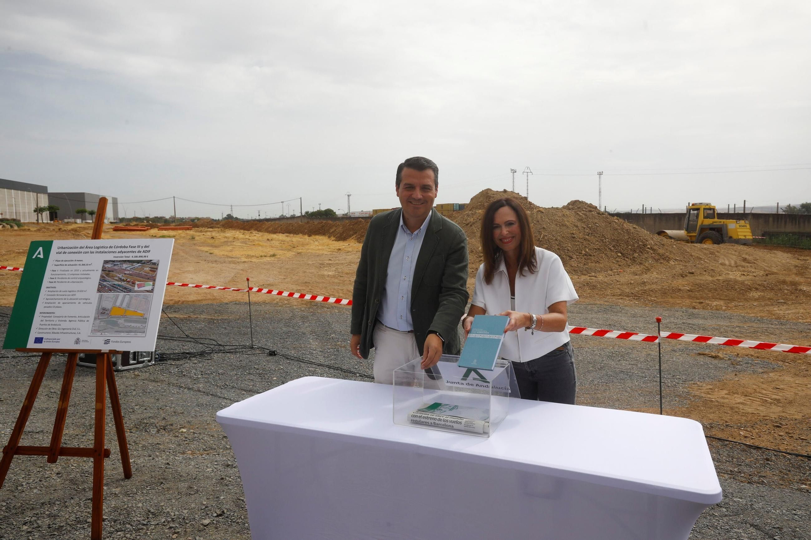El inicio de las obras de la tercera fase del parque logístico de Córdoba, en imágenes