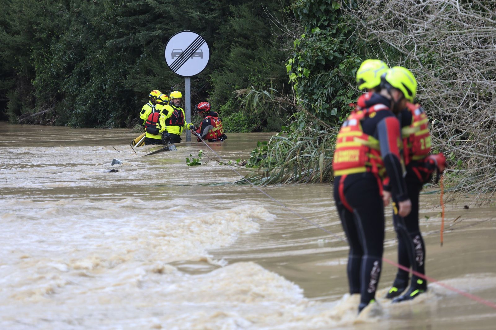 Fotos de las inundaciones y efectos de la borrasca Leonardo en Jimena y Tesorillo