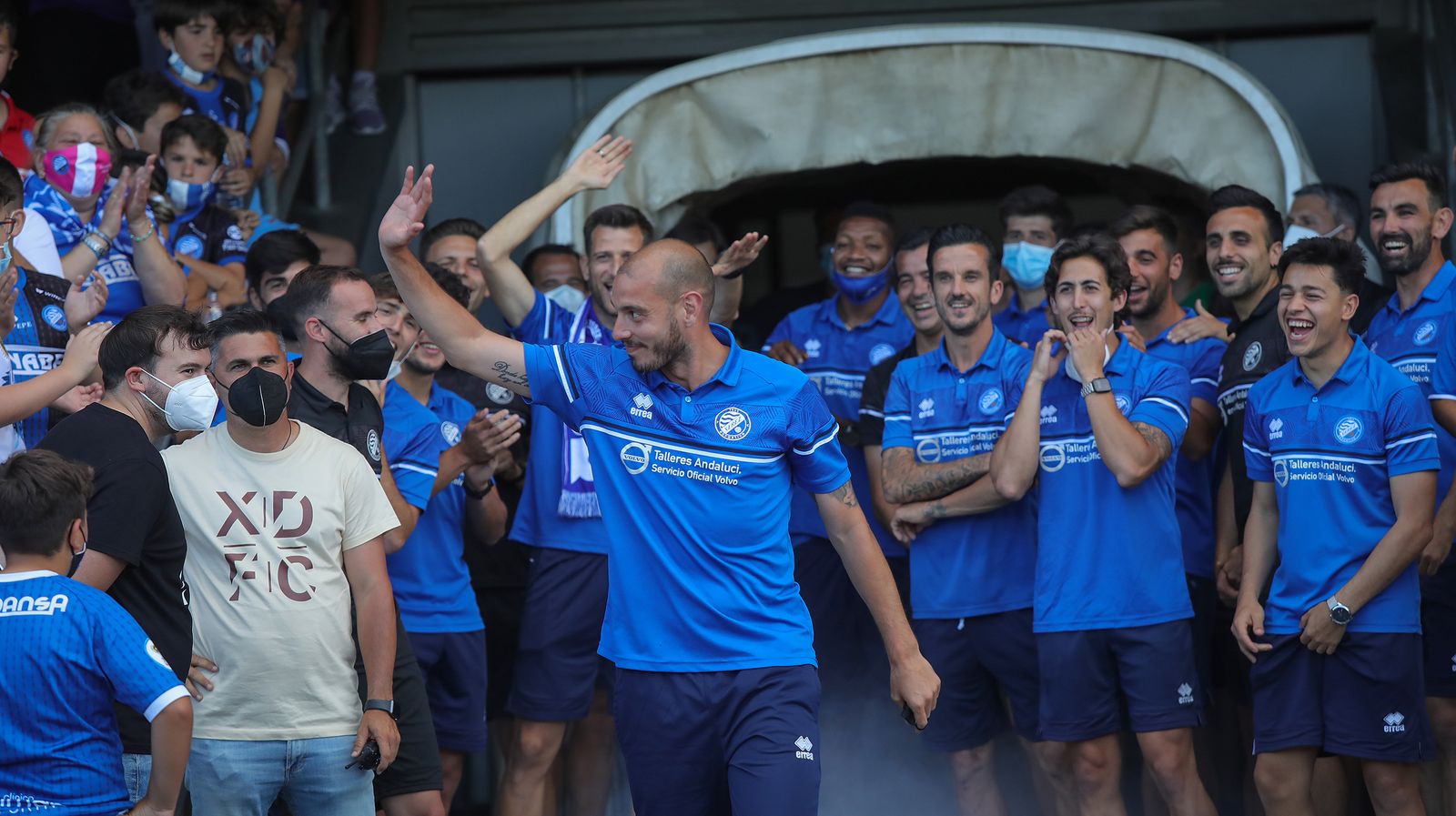 Fiesta del ascenso del Xerez DFC en Chapín