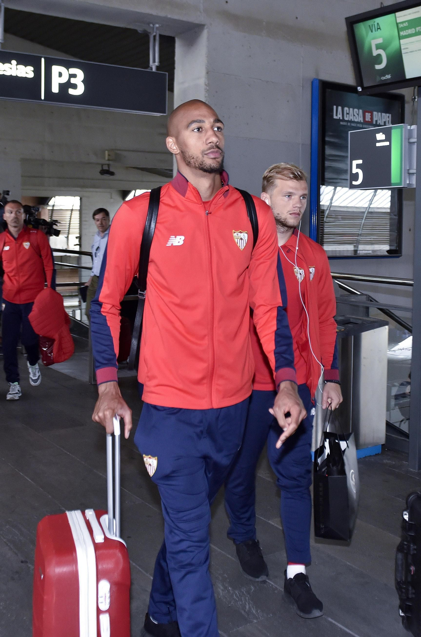 Las imágenes de la llegada del Sevilla