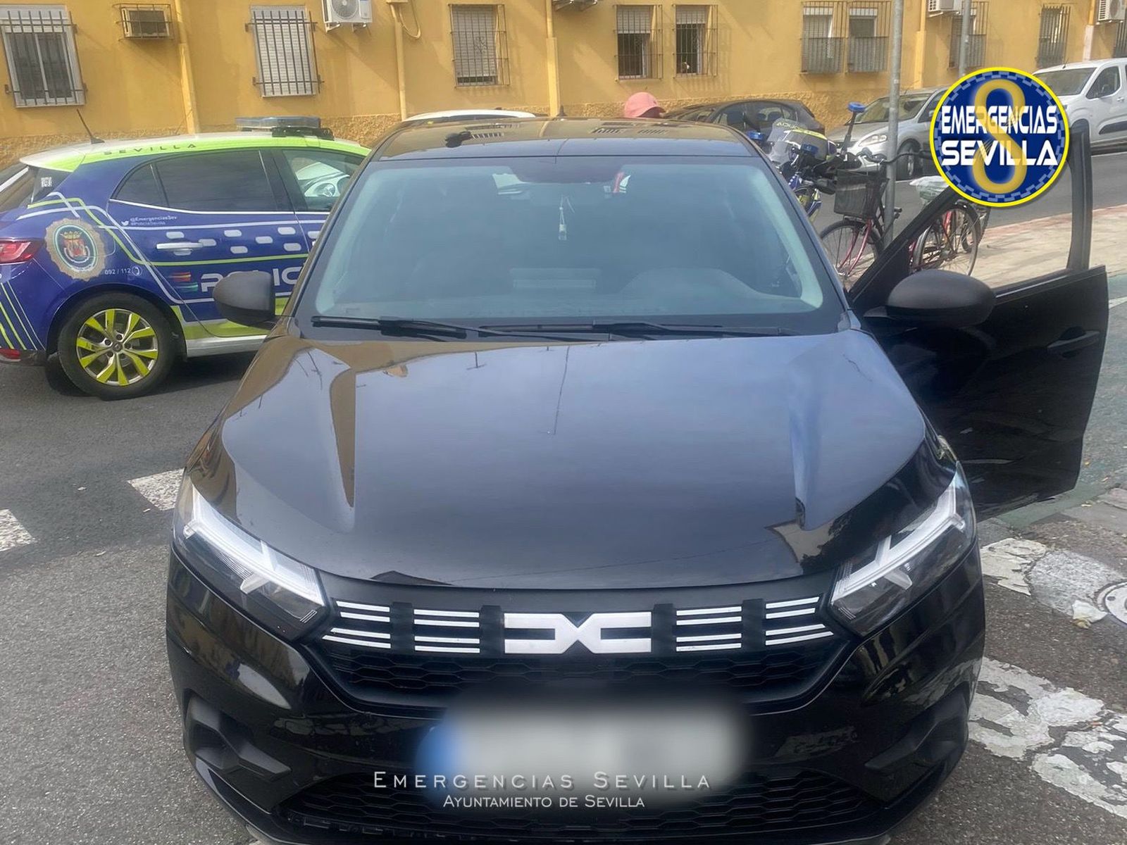 El vehículo que protagonizó la persecución.