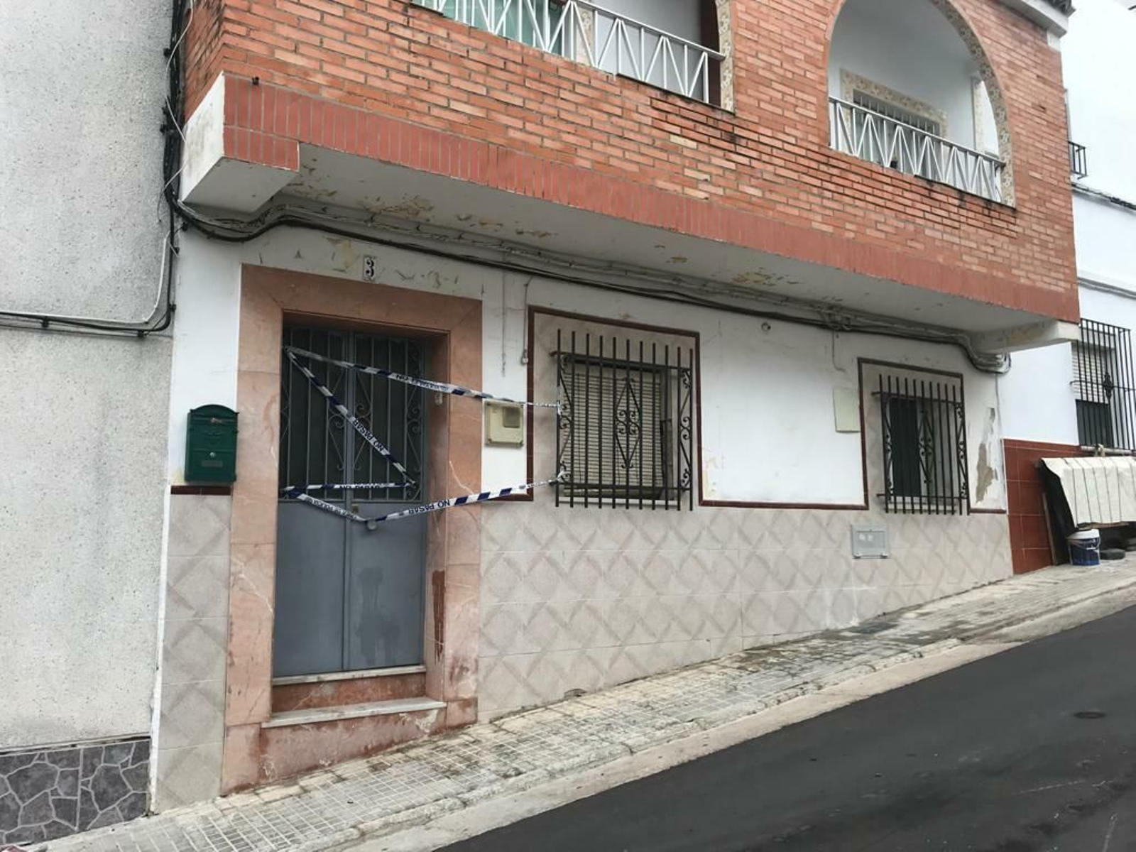 Vivienda de la barriada de El Agrimensor donde se perpetró el crimen.