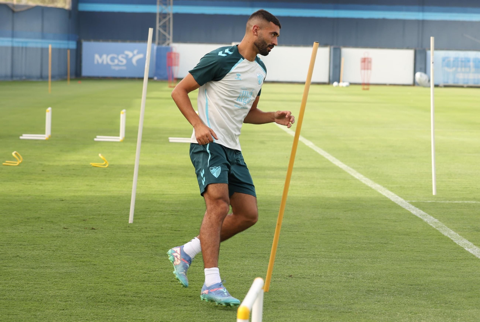 Javi Montero ya trabaja con el Málaga CF en el Anexo de La Rosaleda