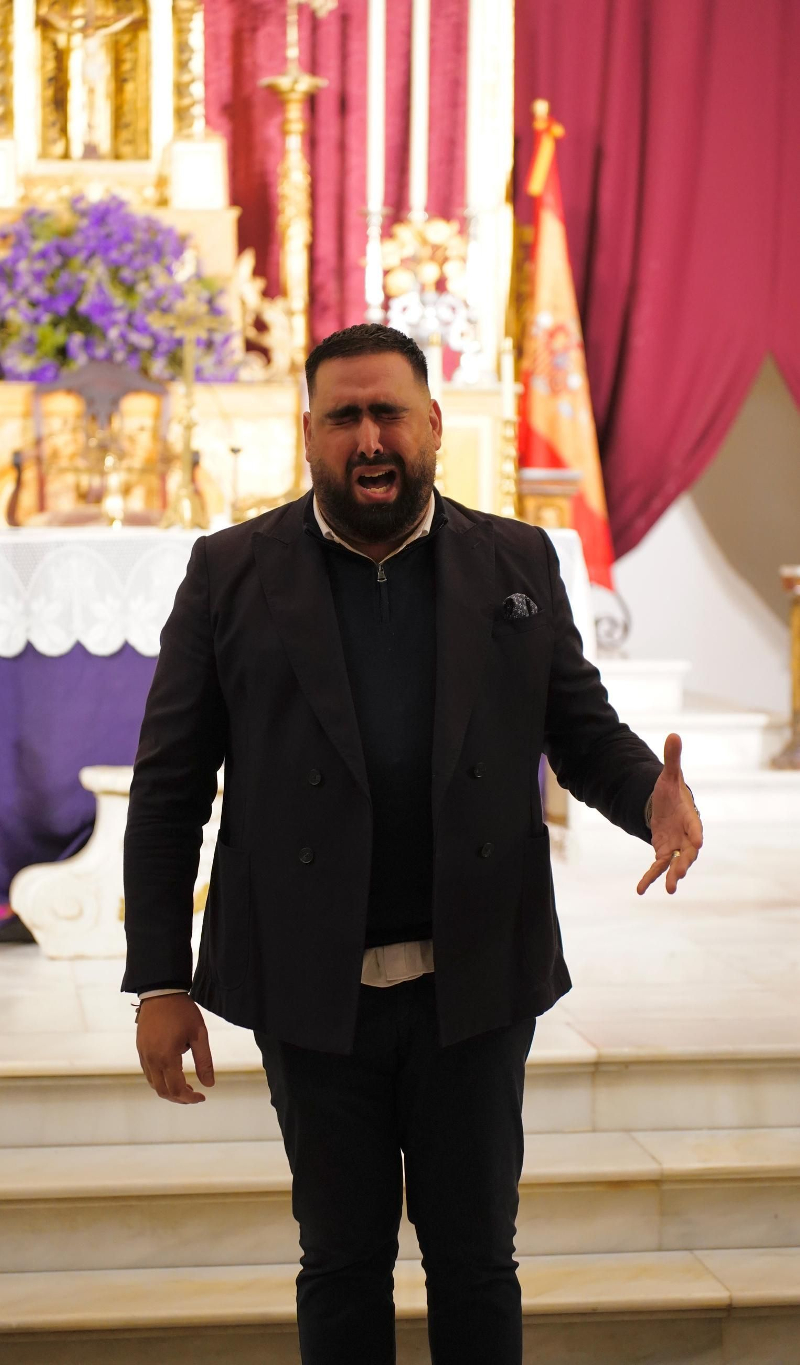 Fotos del recital de saetas de la Hermandad de la Palma y la Sociedad del Cante Grande en Algeciras