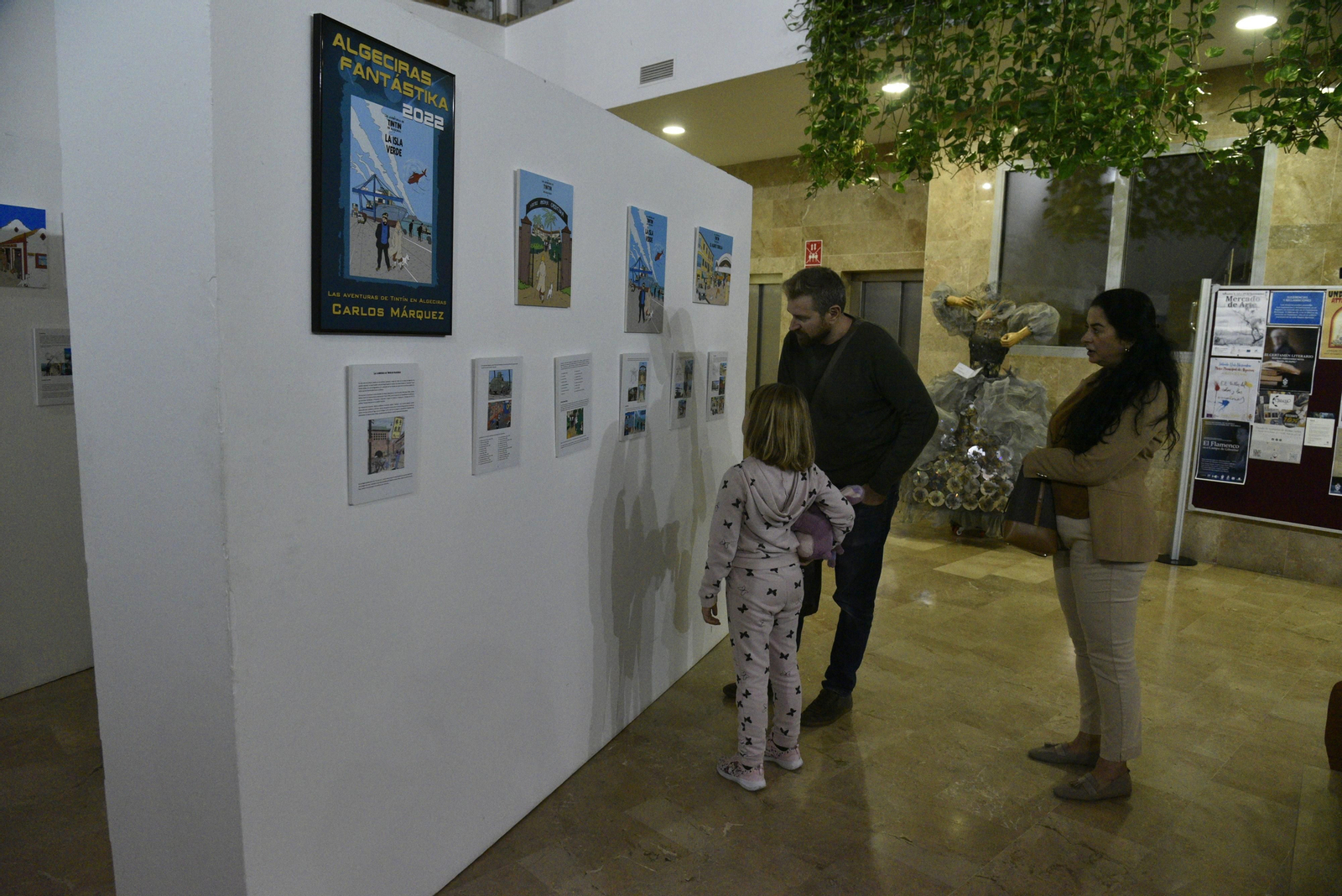 La exposición 'Las aventuras de Tintín en Algeciras'