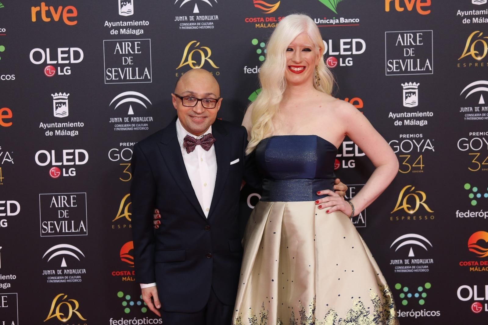 Jesús Vidal, el actor de 'Campeones', en la alfombra roja de los Goya de Málaga.