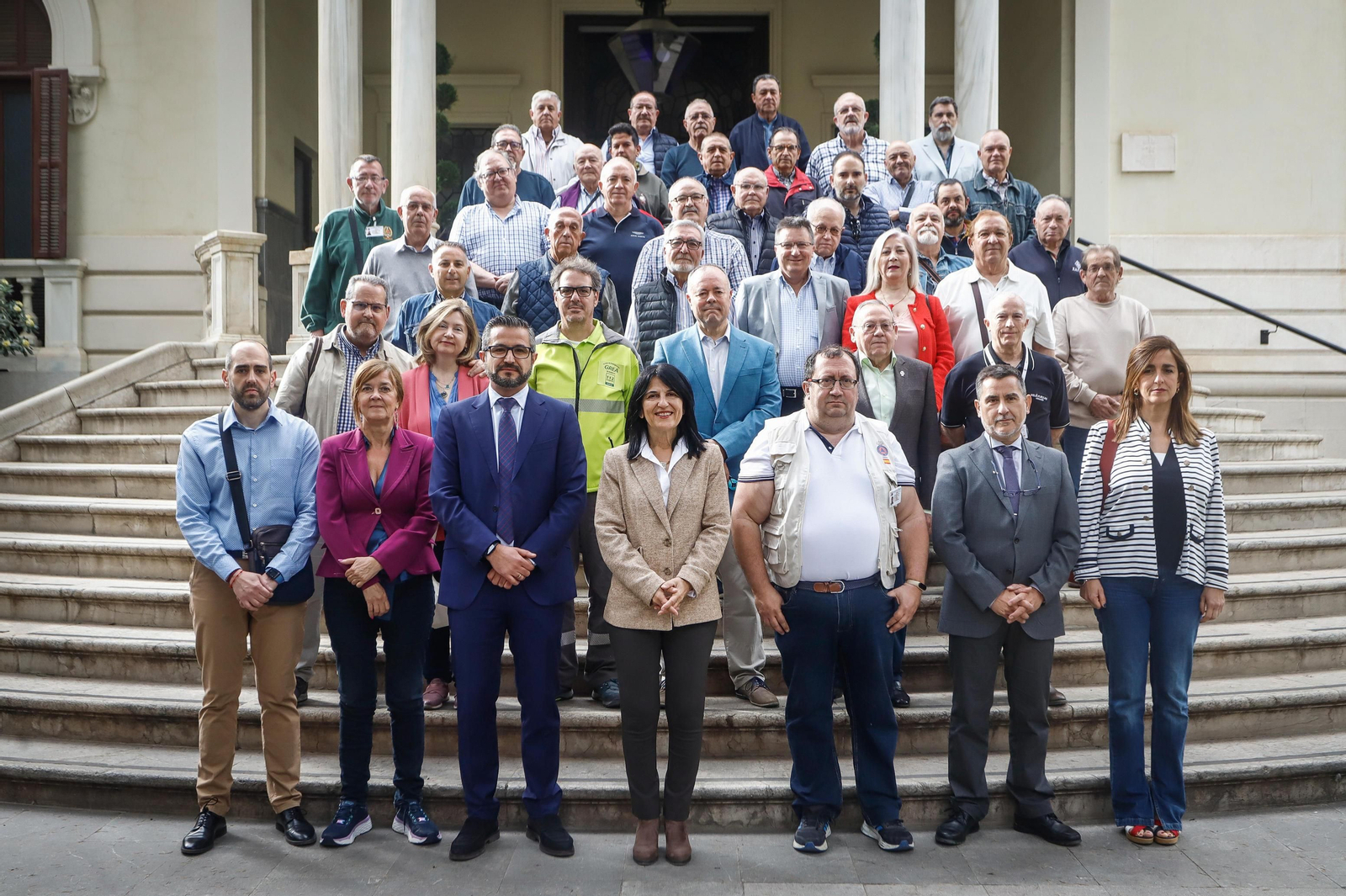 Foto de familia del acto organizado esta mañana en la Subdelegación.