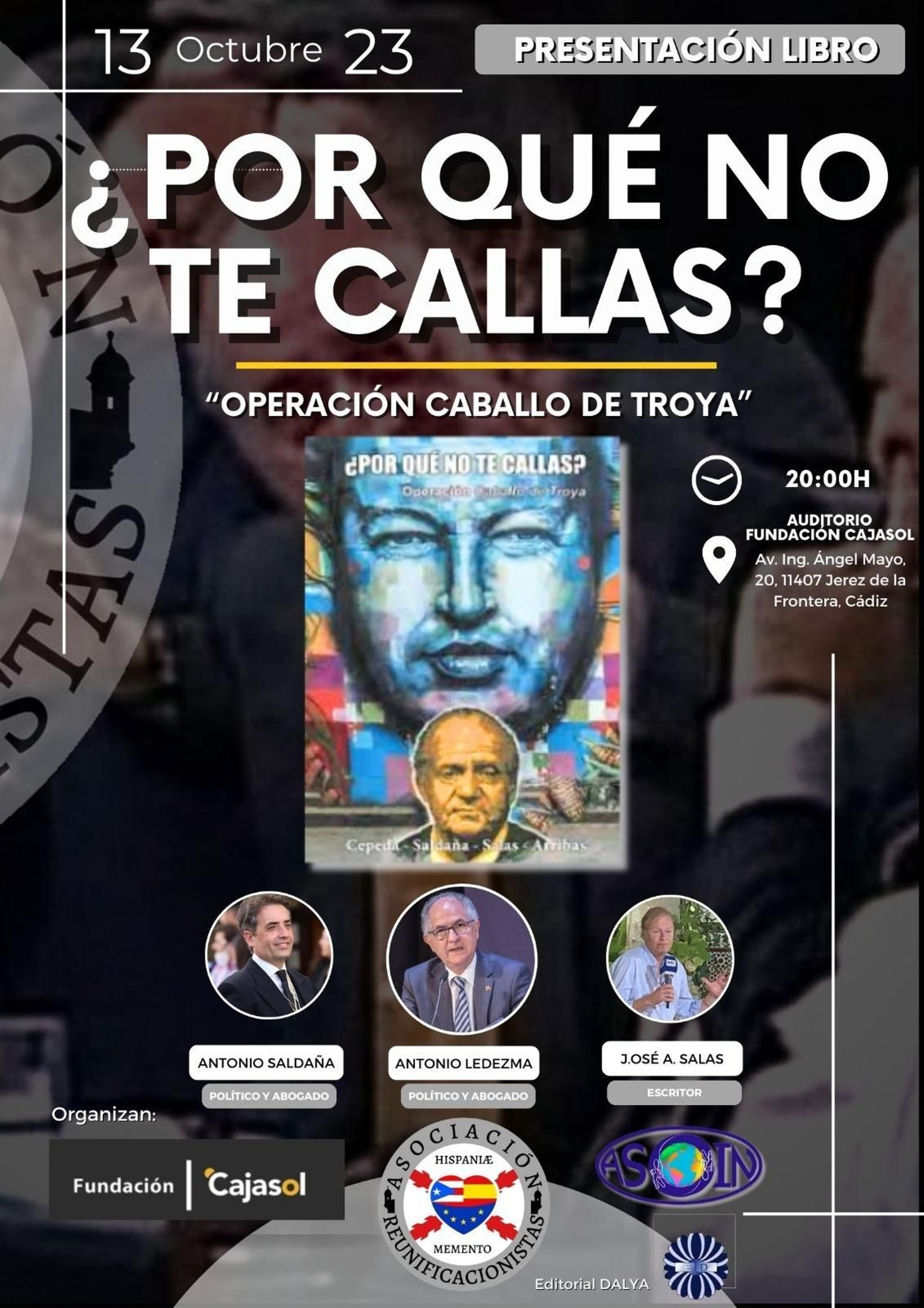 Cartel de la presentación.