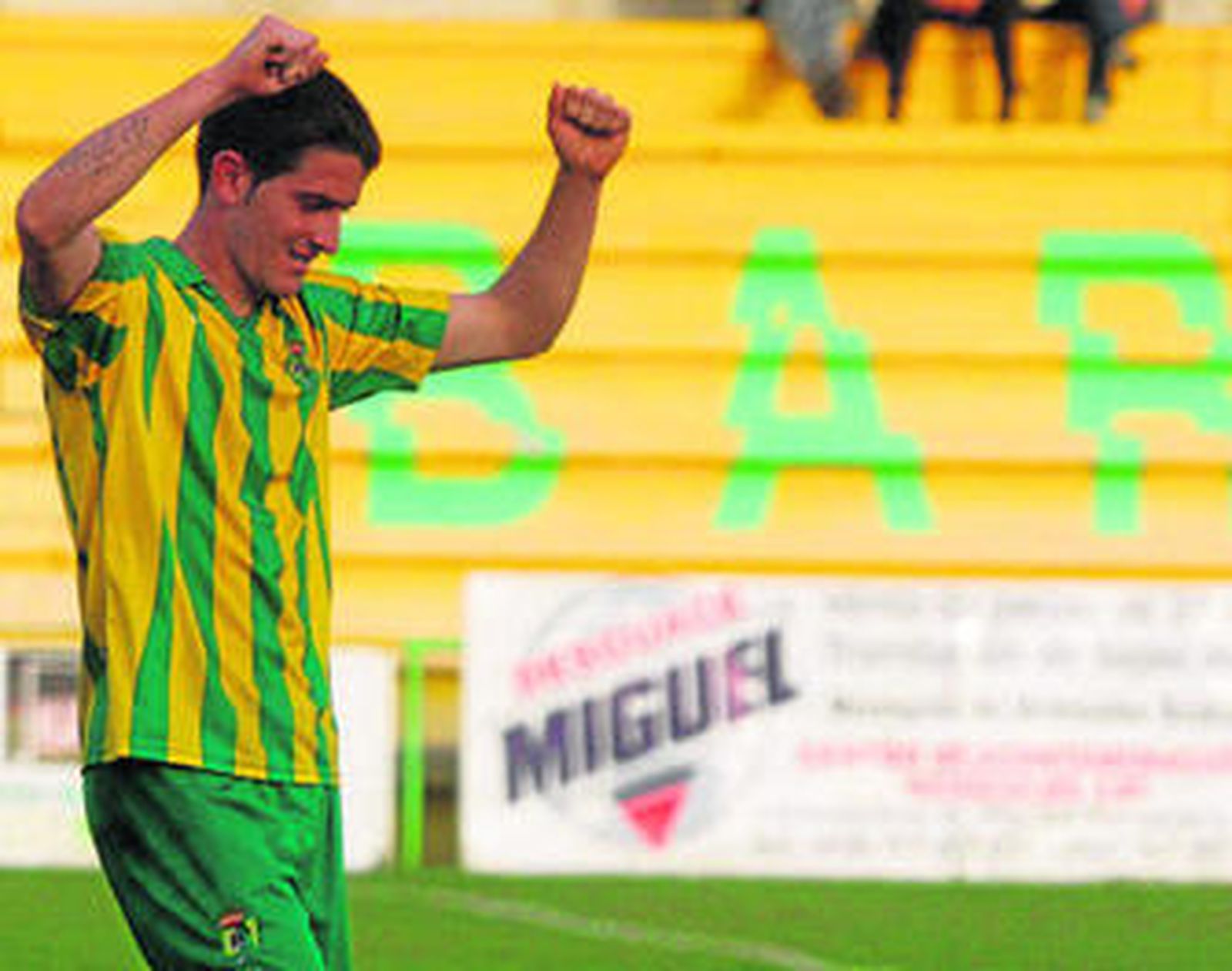 Cristian, en un partido de la UD Los Barrios el pasado curso.