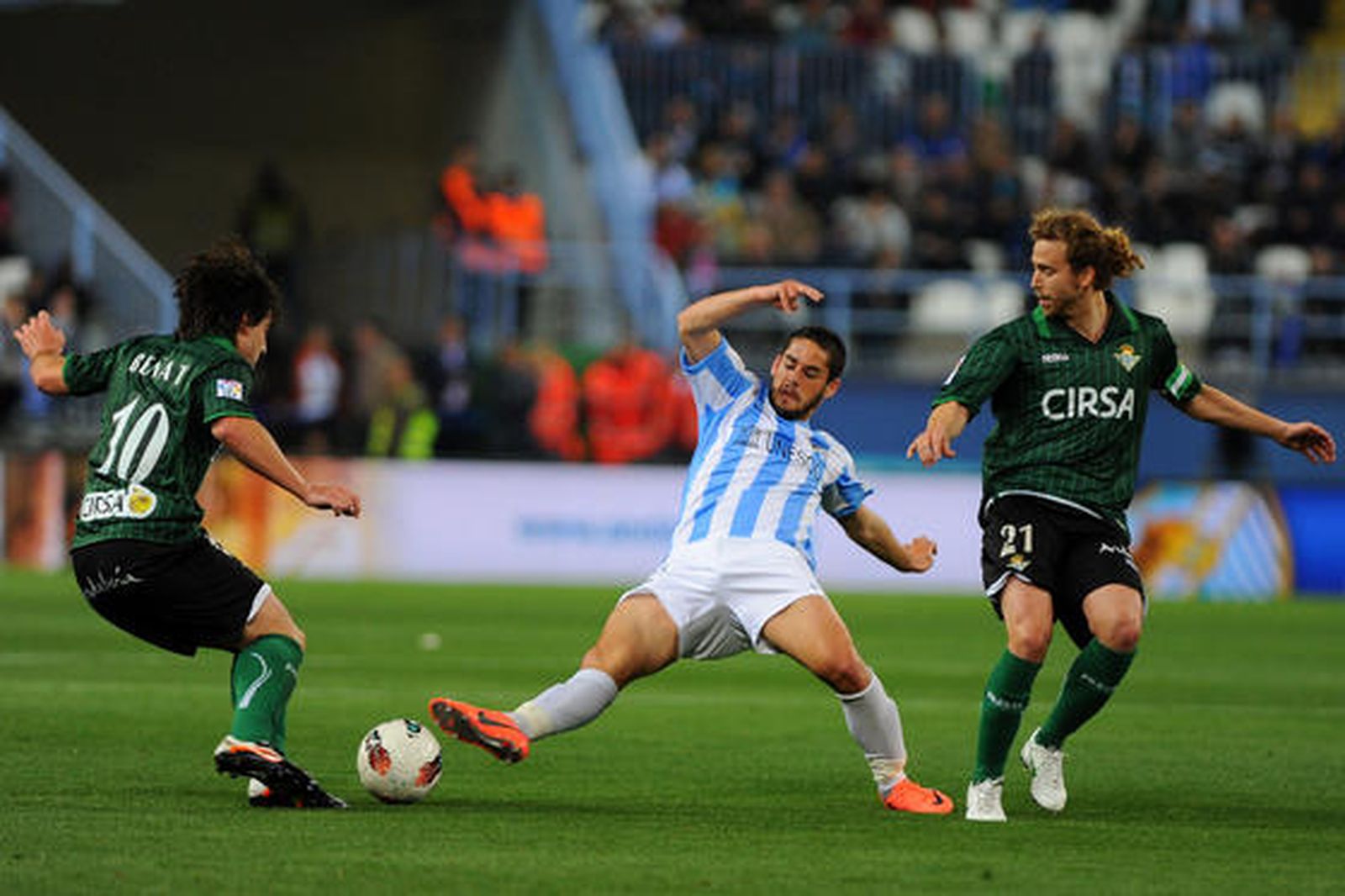 El Betis vence al Málaga en La Rosaleda (0-2). / AFP
