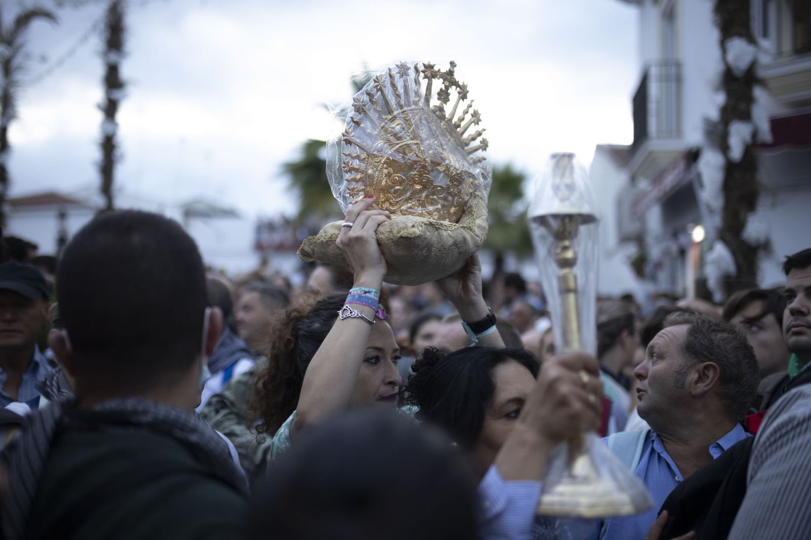 Imágenes del traslado de la Virgen del Rocío de Almonte hasta El Chaparral