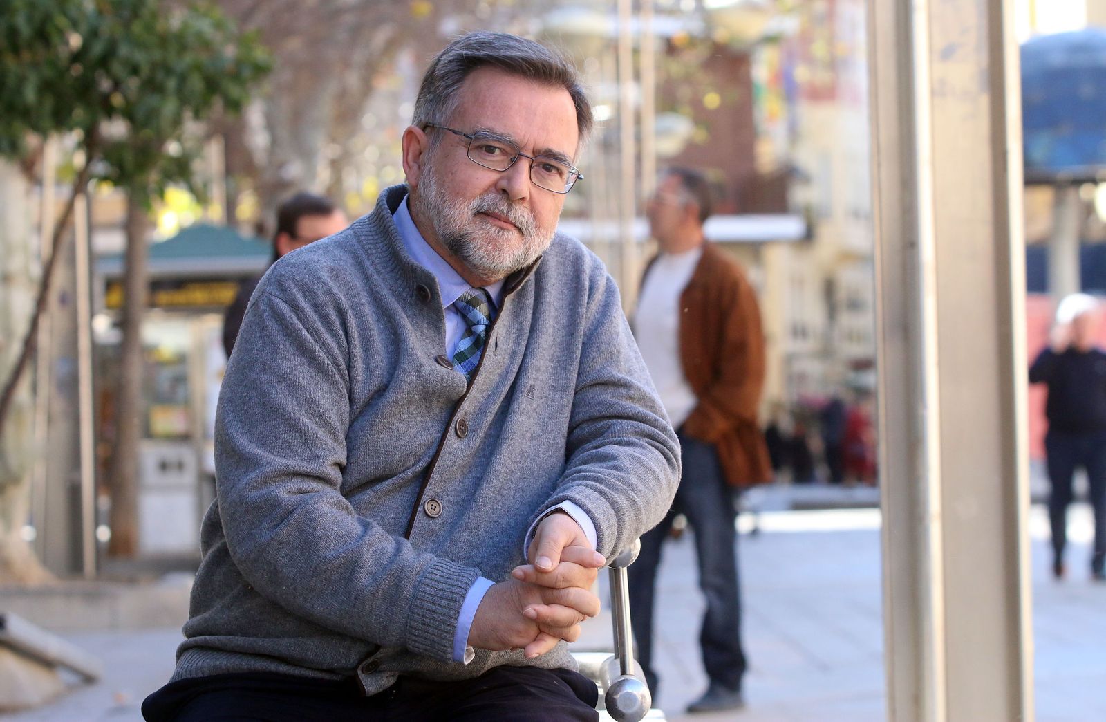 El autor de la novela, José Calvo Poyato