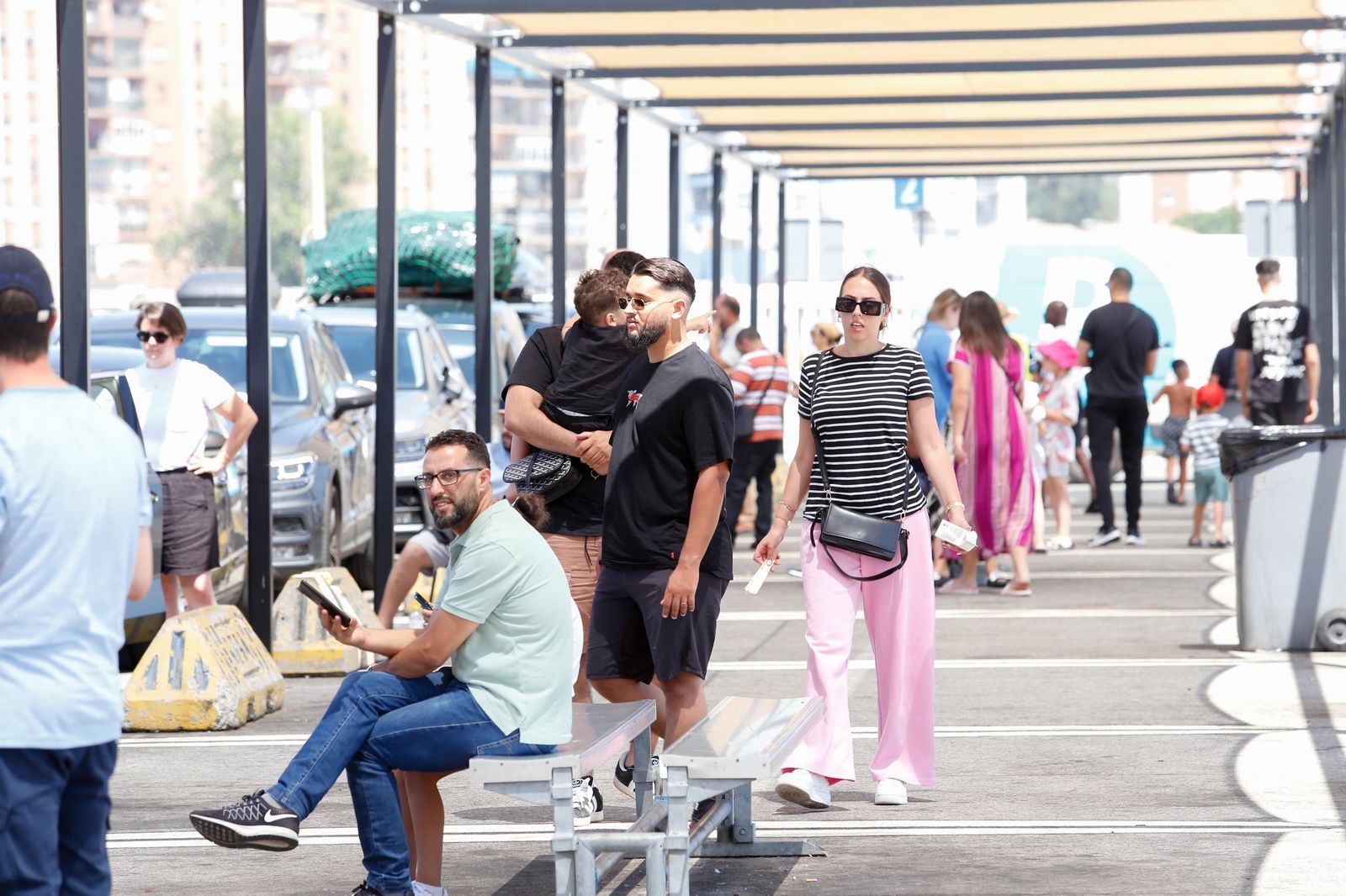 El intenso sábado en la Operación Paso del Estrecho en Algeciras, en imágenes