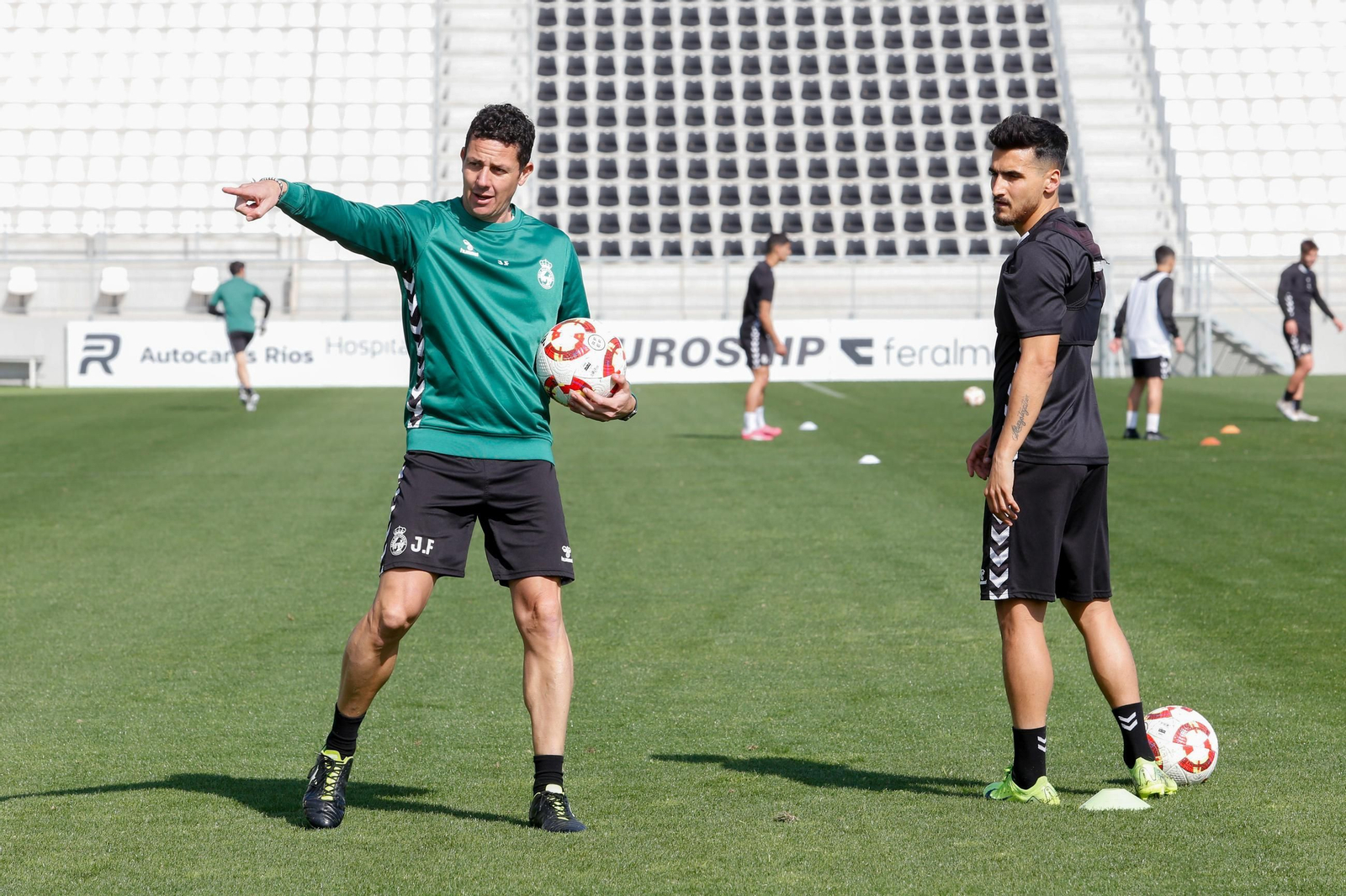 Las fotos del entrenamiento de la Balona previo a su visita al UCAM Murcia
