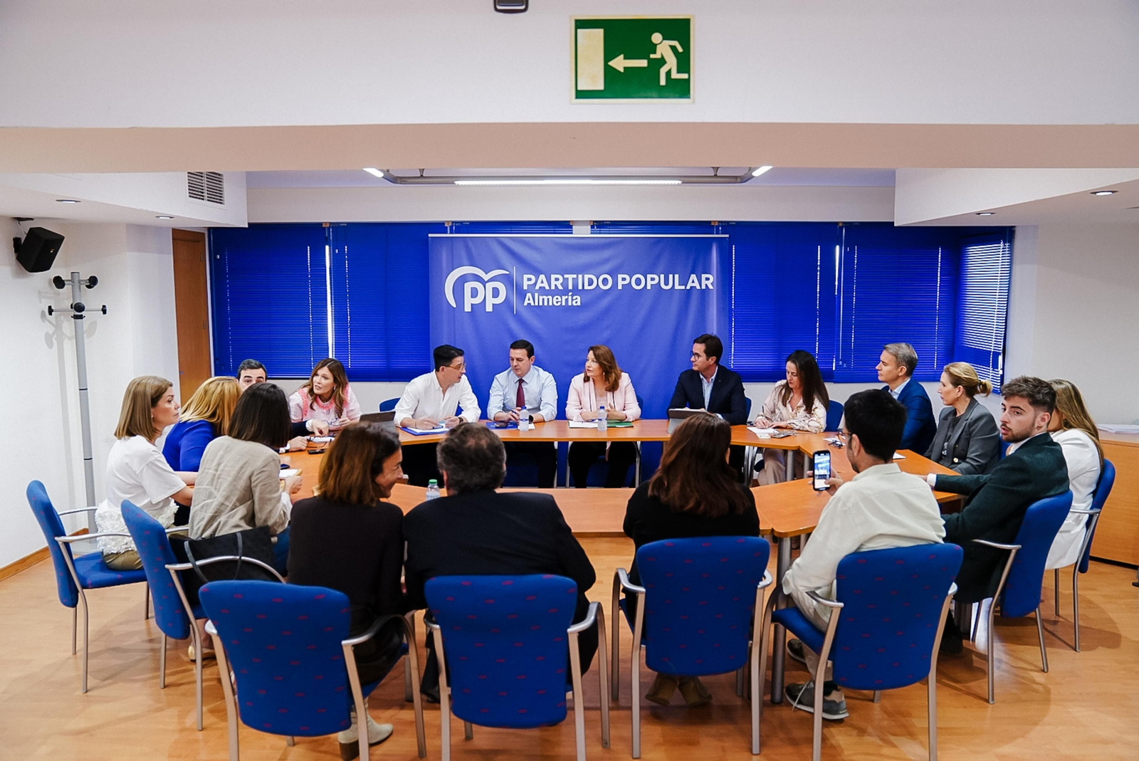 Comité de campaña del PP en Almería.
