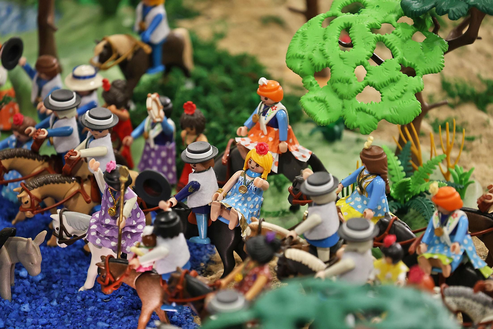 Imágenes del Belén de Playmobil más grande del mundo dedicado al Rocío