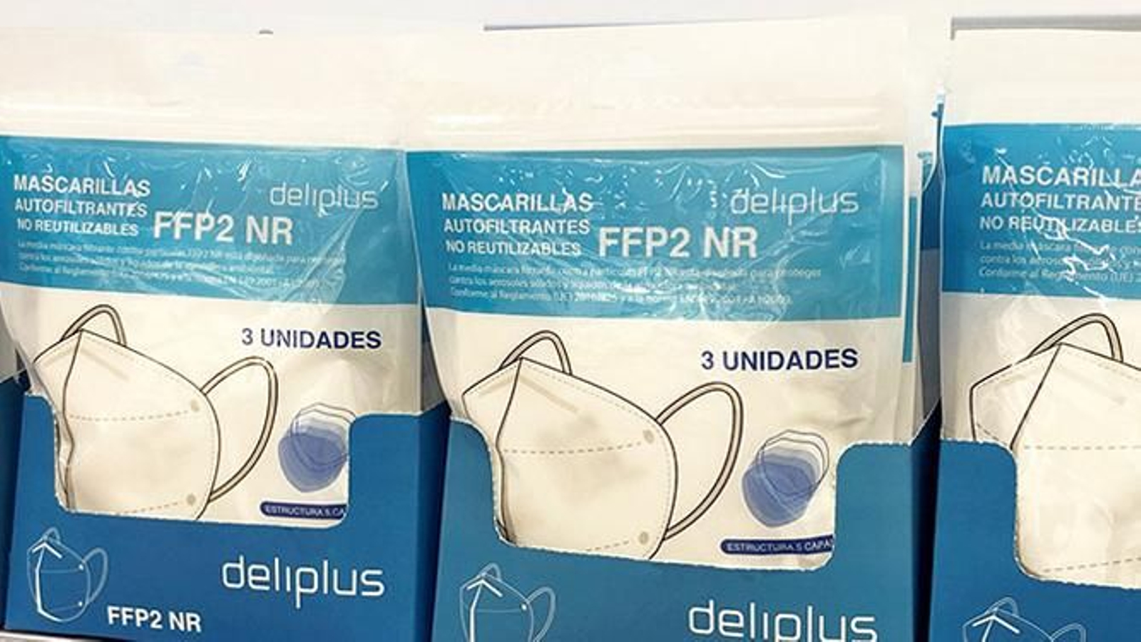 Las mascarillas FFP2 comercializadas por Mercadona.