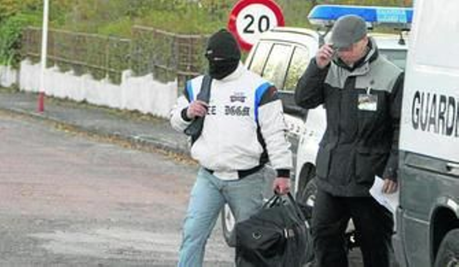 Miguel Ricart, el pasado viernes a su salida de la prisión de Herrera de la Mancha.