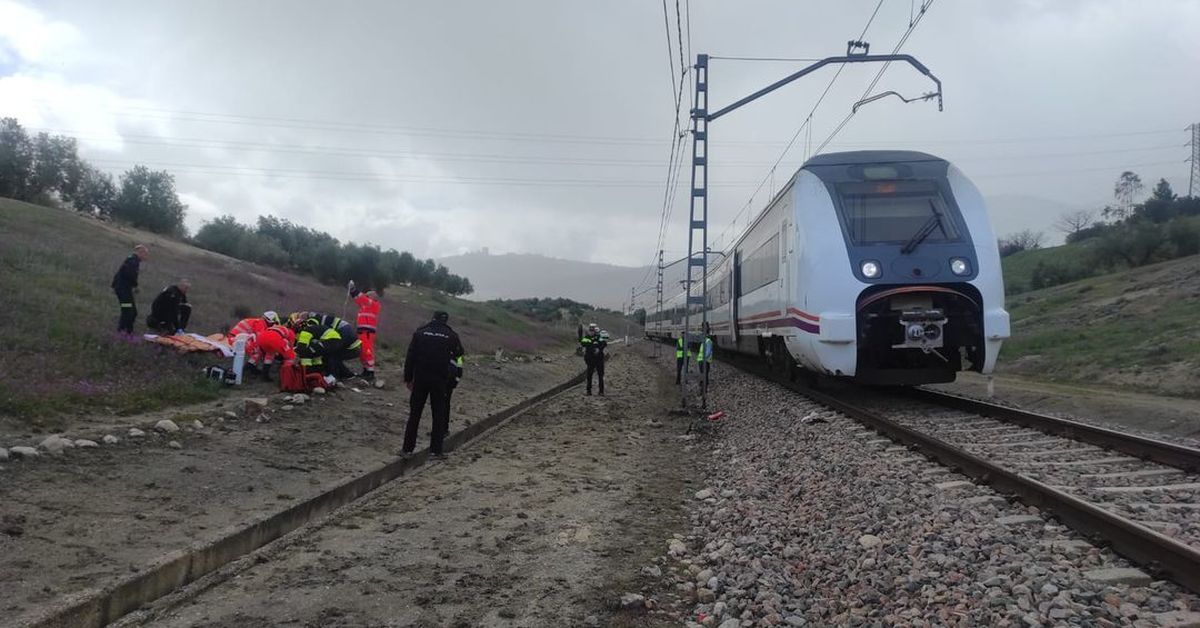Herida grave una mujer de 30 años tras ser arrollada por un tren en Jaén