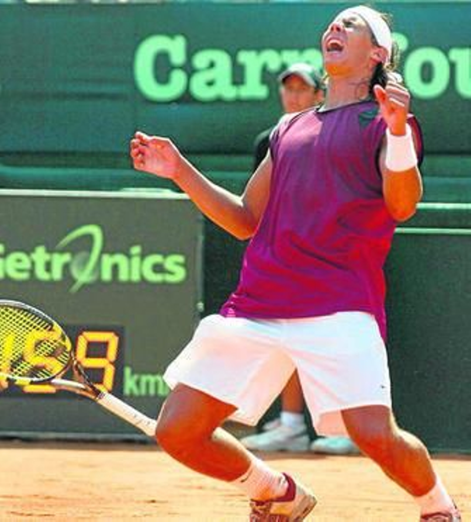 Nadal, en una imagen de archivo de un partido de Davis contra Francia.