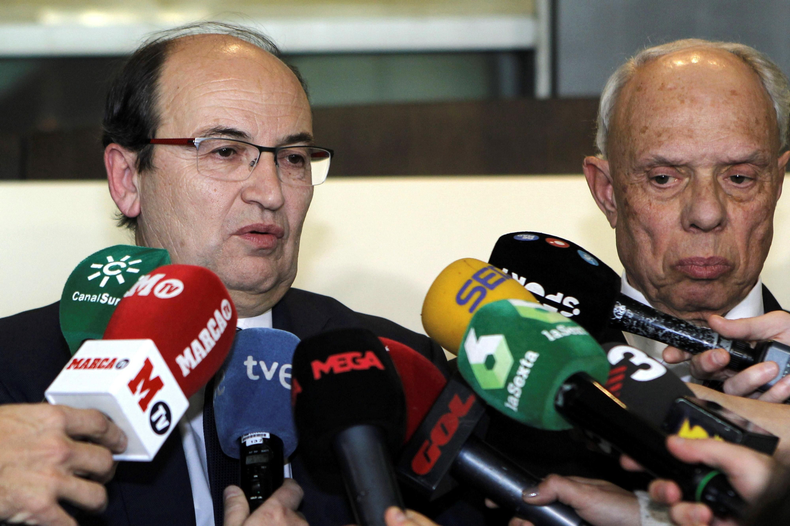 José Castro comparece en la sede de la Federación en Las Rozas en una imagen de archivo.