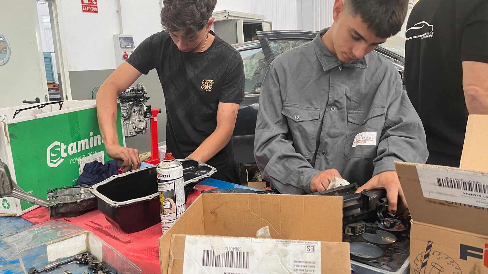 Alumnado de los ciclos formativos del CEIP Los Ángeles