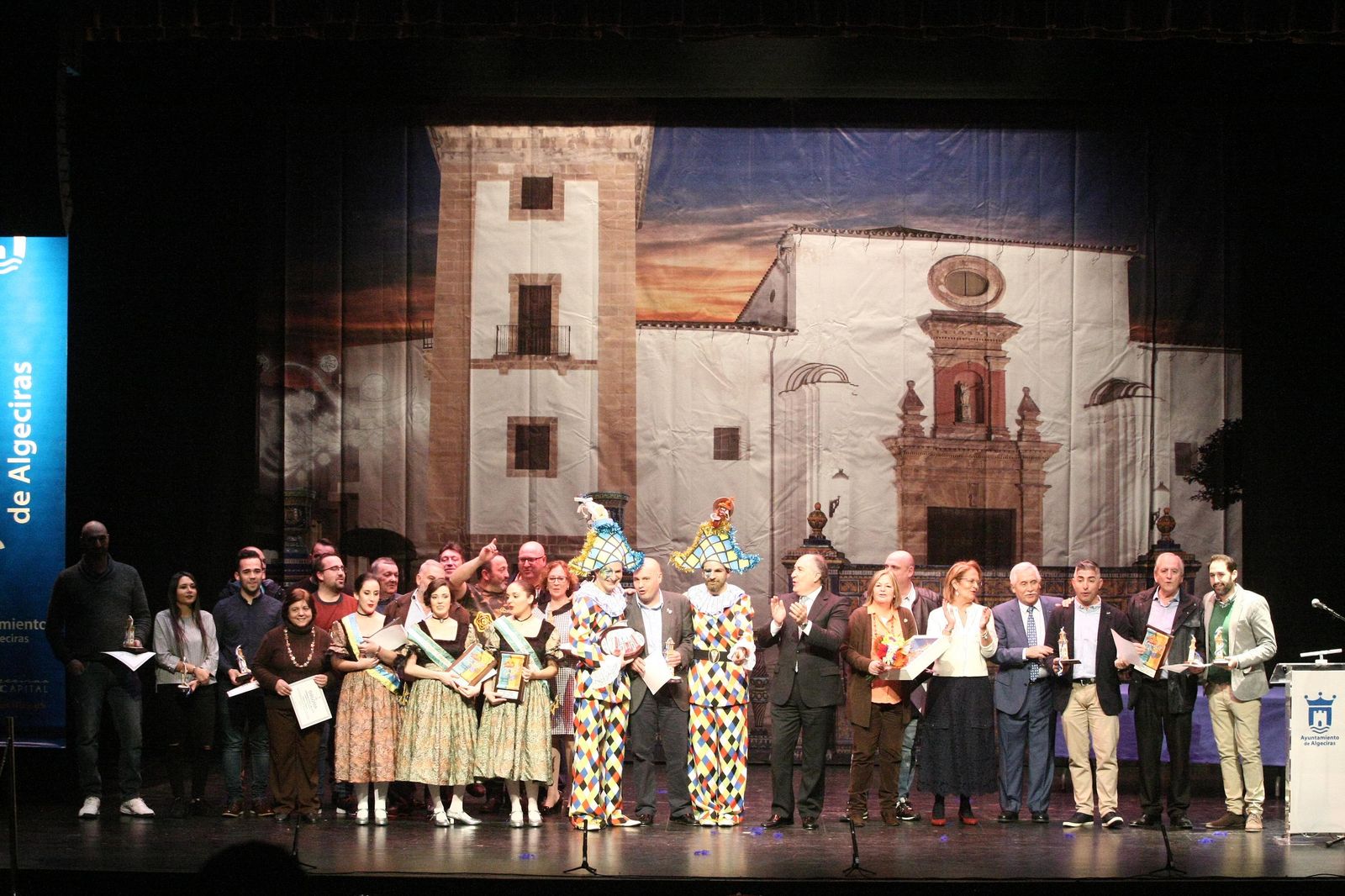 Imágenes del pregón anunciador del Carnaval de Algeciras