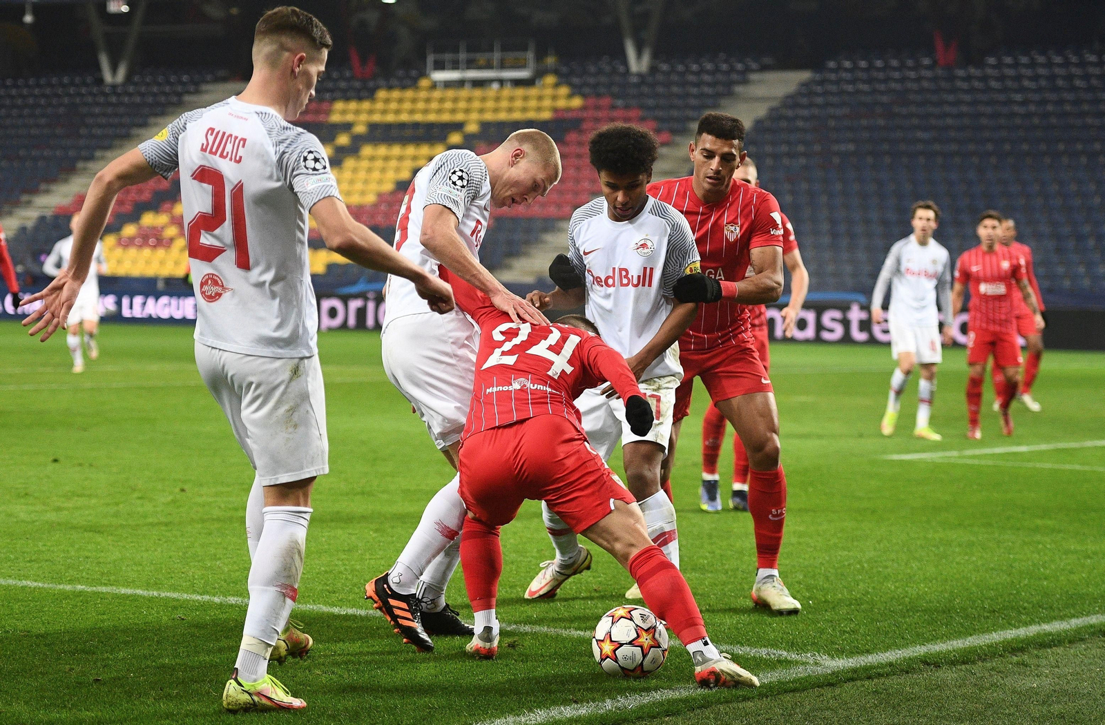 Las imágenes del Salzburgo-Sevilla de la Champions League