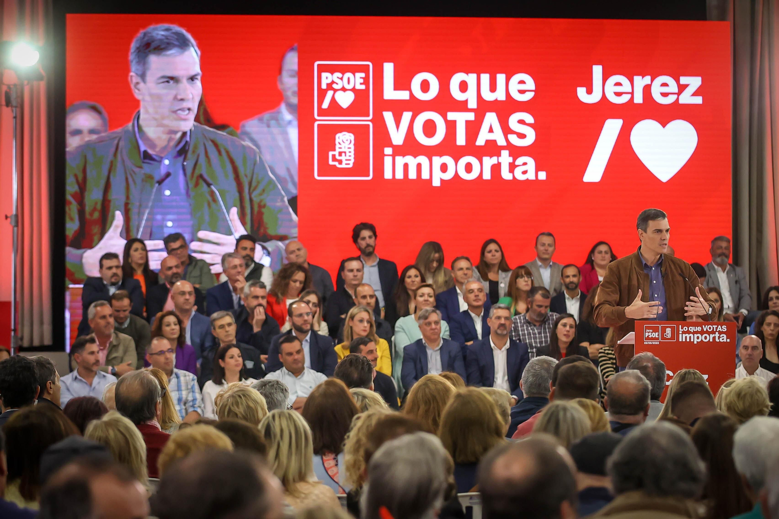 Pedro Sánchez en Jerez