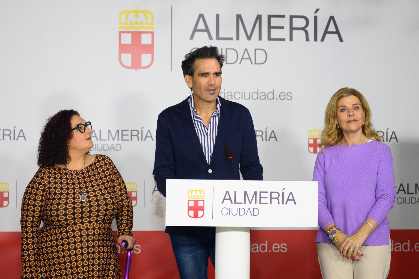 Pilar Quesada, Javier Belver y Paola Laynez.