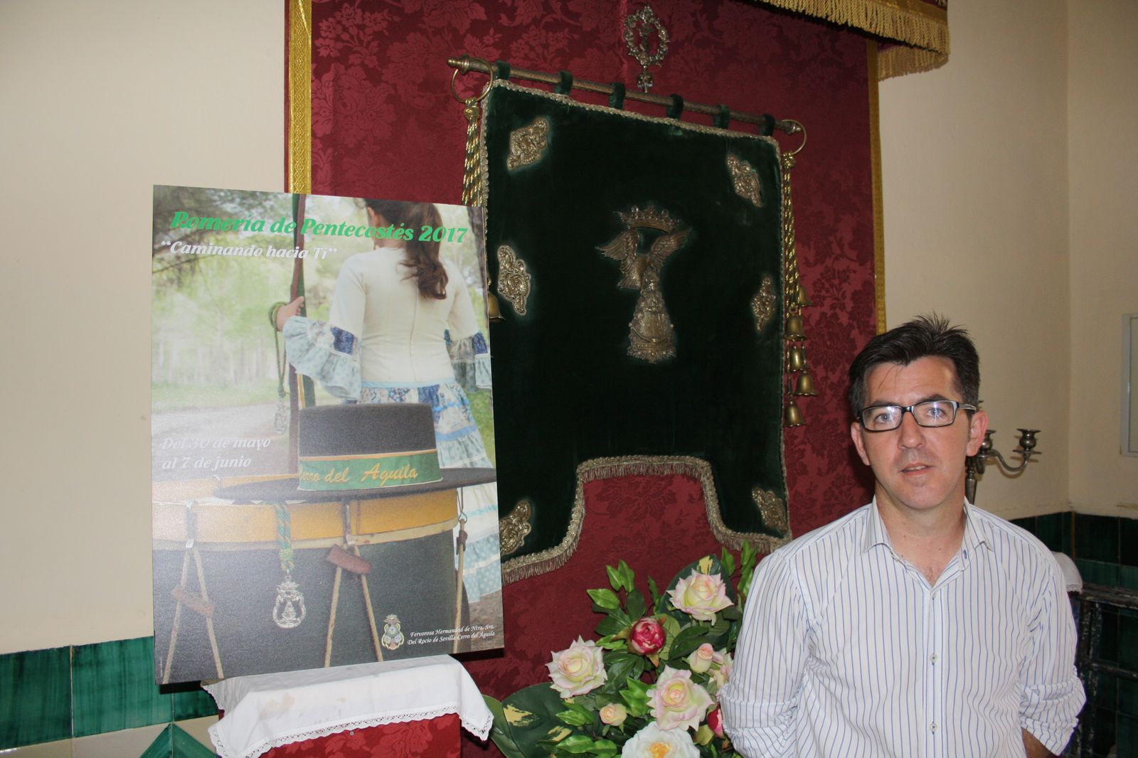 Jesús Canela, hermano mayor del Rocío del Cerro.