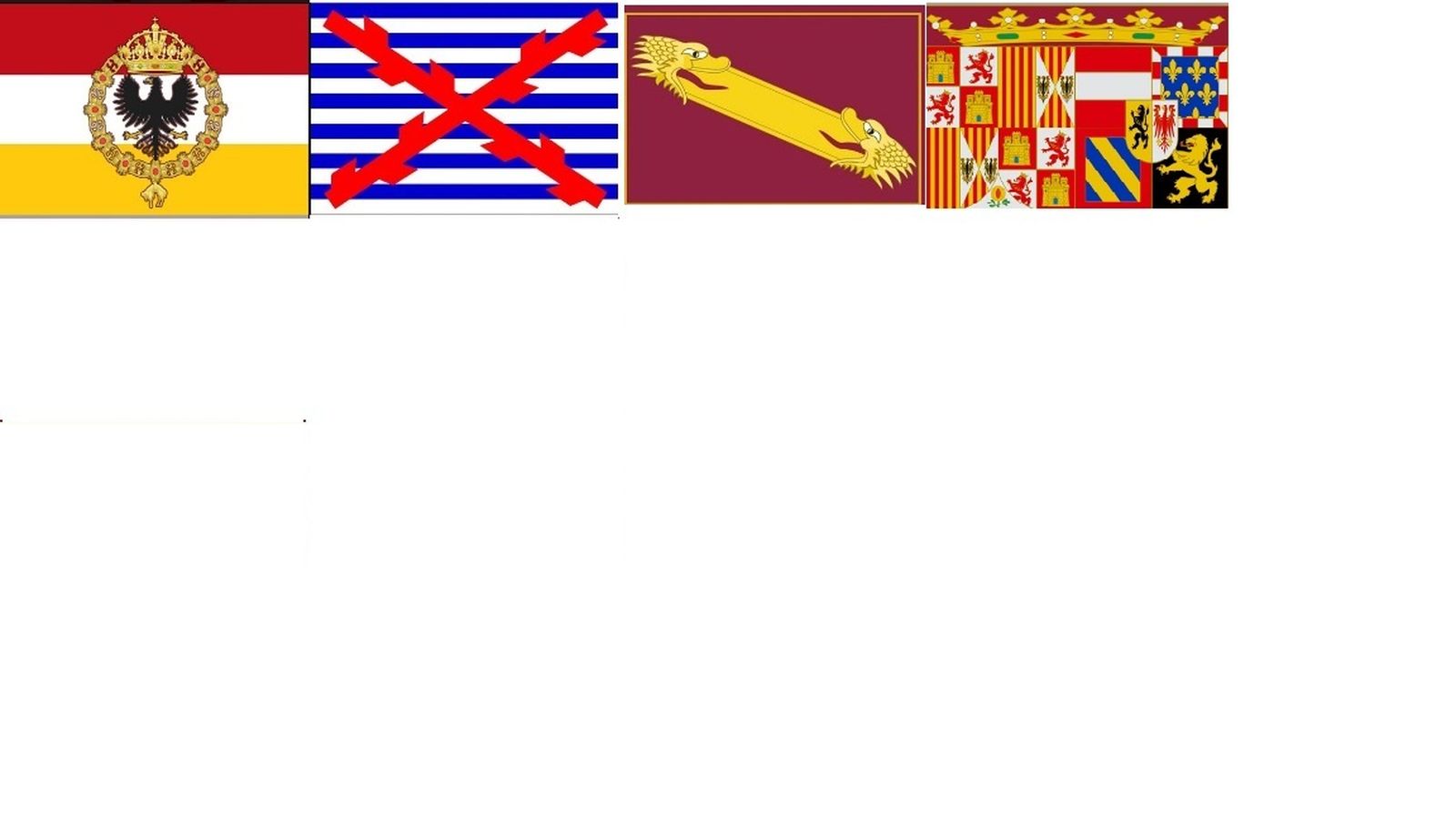 Banderas que colgarán en la Calle Betis