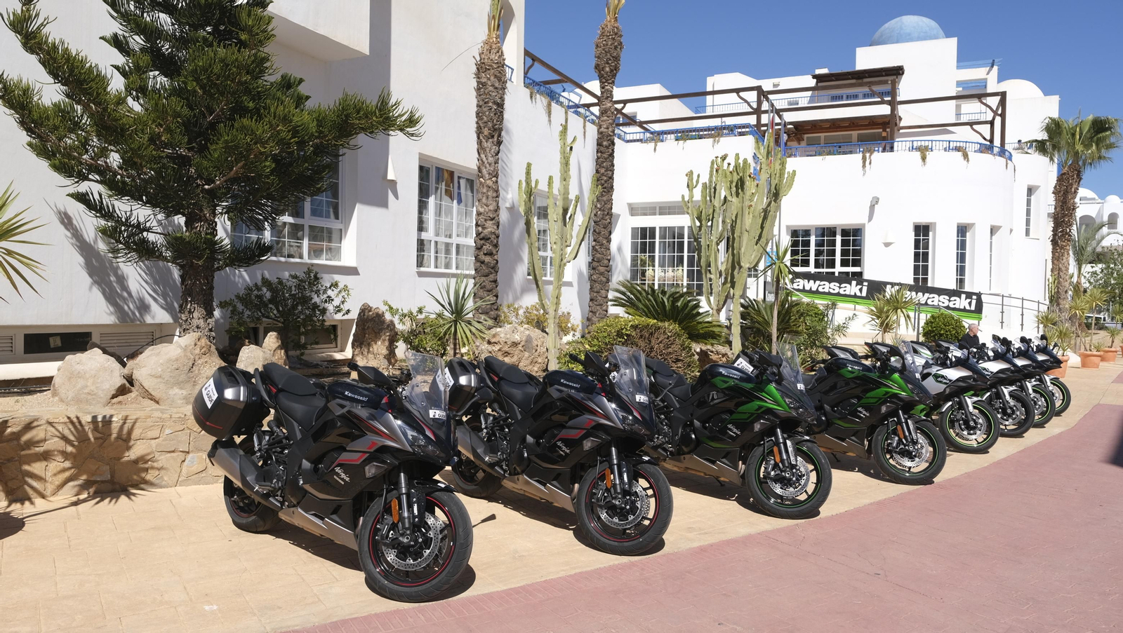 Las imágenes de las motos Kawasaki en Mojácar