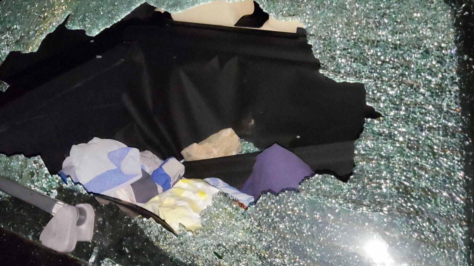 Imagen de uno de los asaltos vandálicos en las playas de Nerja