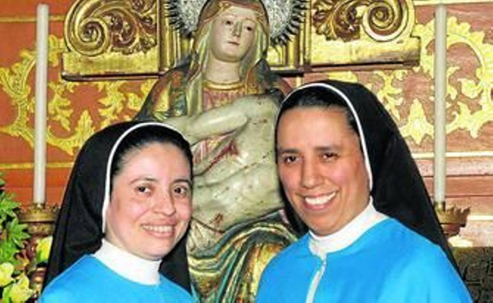 Las dos nuevas religiosas concepcionistas.