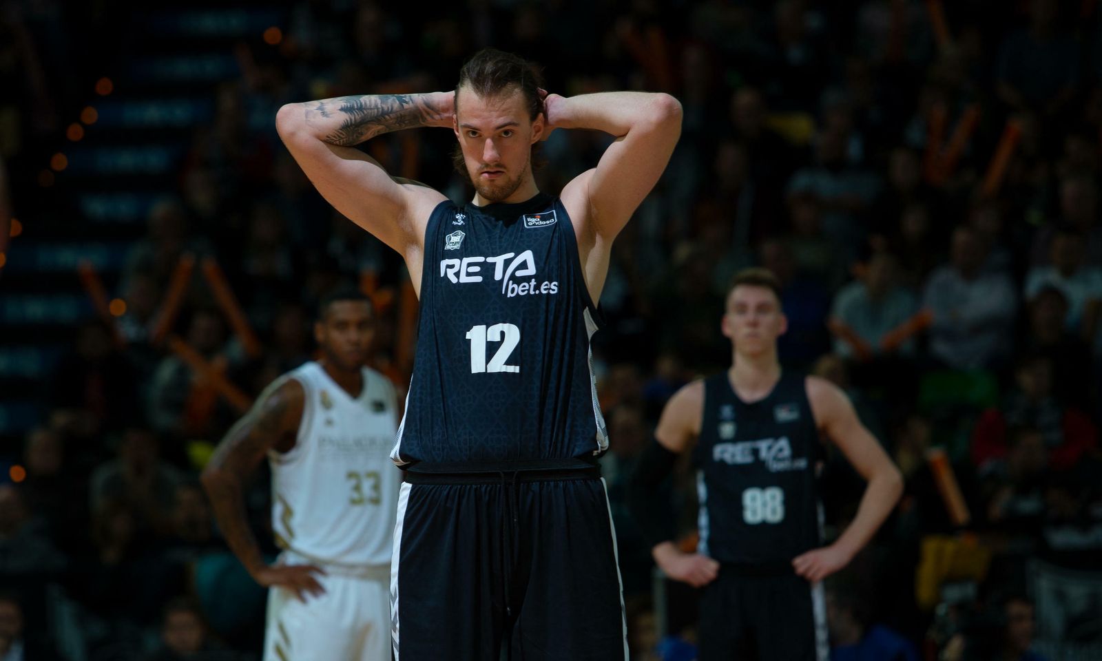 Ondrej Balvin, durante el partido de ACB que disputó con el Bilbao Básket frente al Real Madrid.