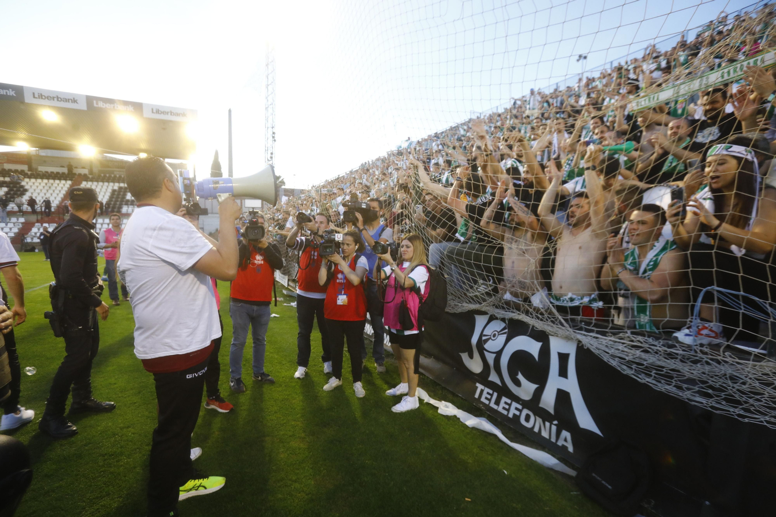 Las imágenes de la fiesta del ascenso del Córdoba CF en Mérida