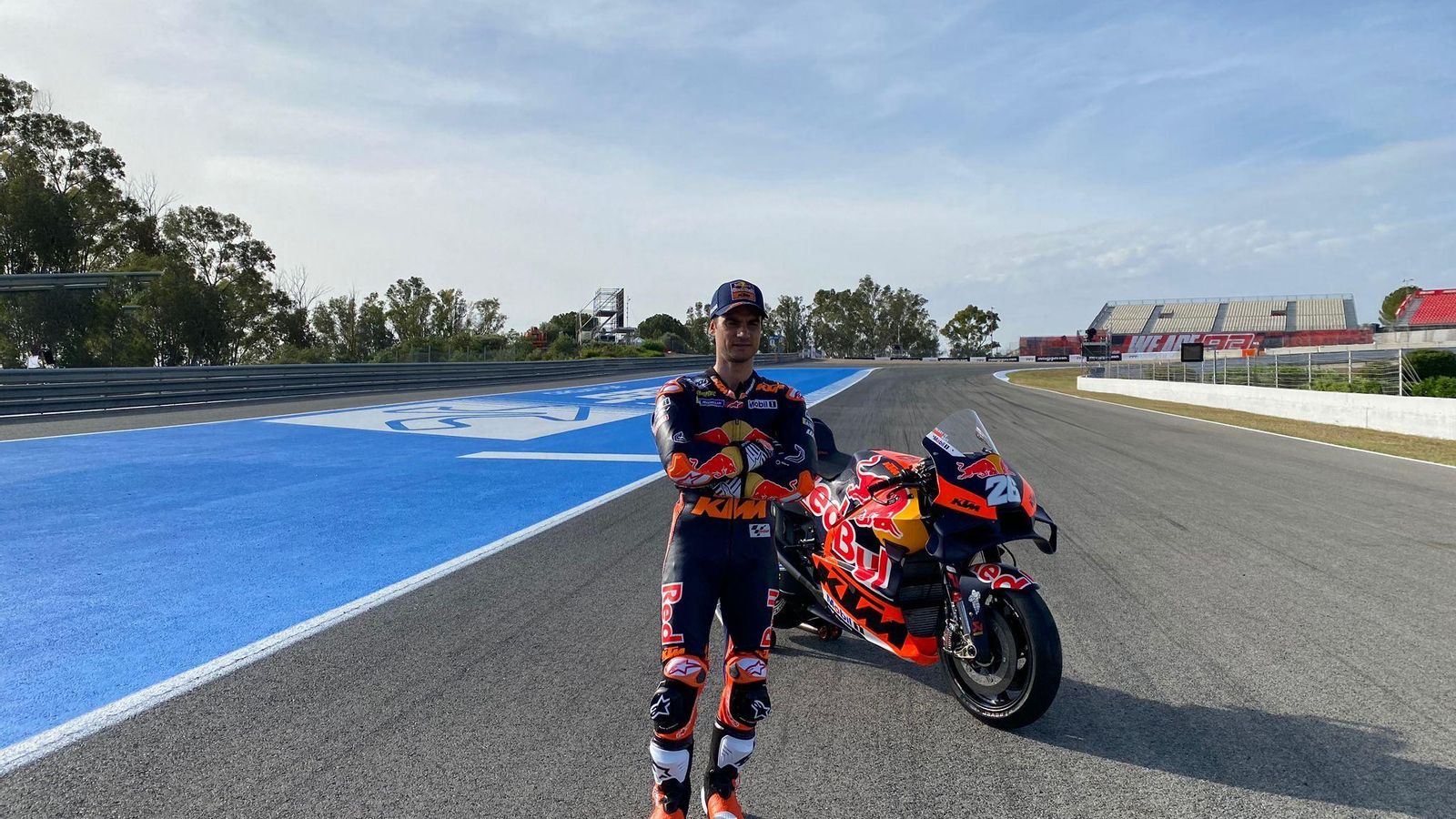 Dani Pedrosa, este mismo jueves antes del Gran Premio de España en Jerez. Dani Pedrosa, este mismo jueves antes del Gran Premio de España en Jerez.