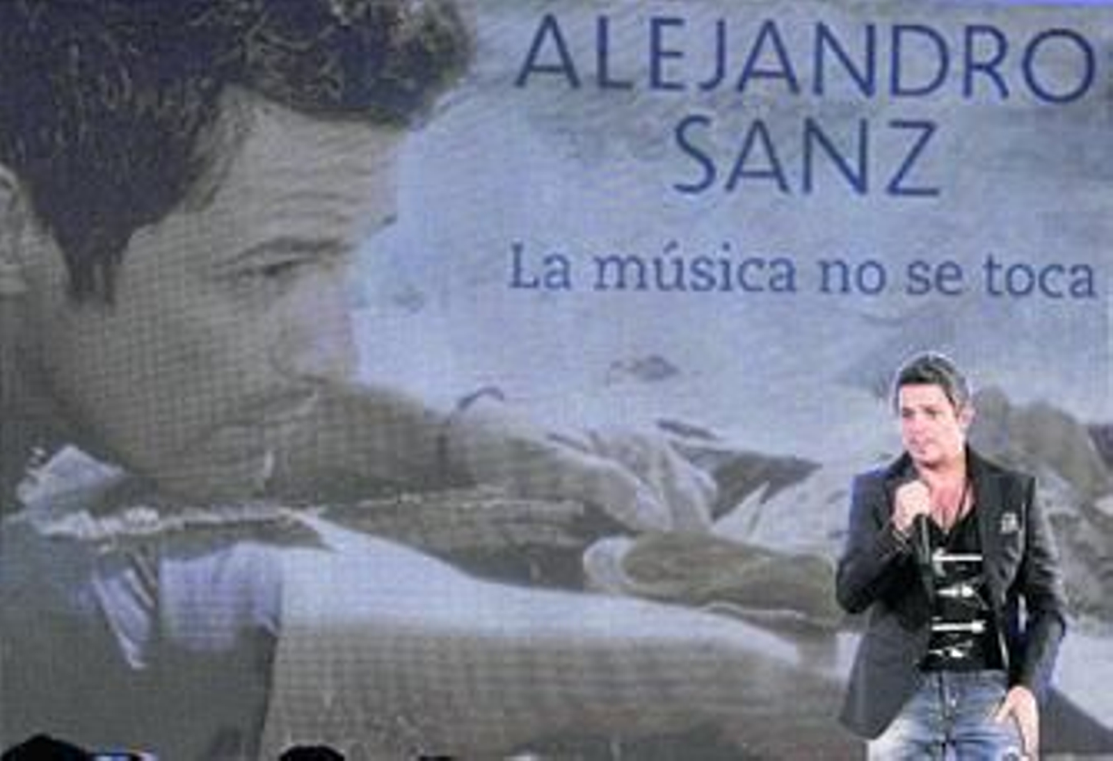 Alejandro Sanz, en la presentación de su último disco.
