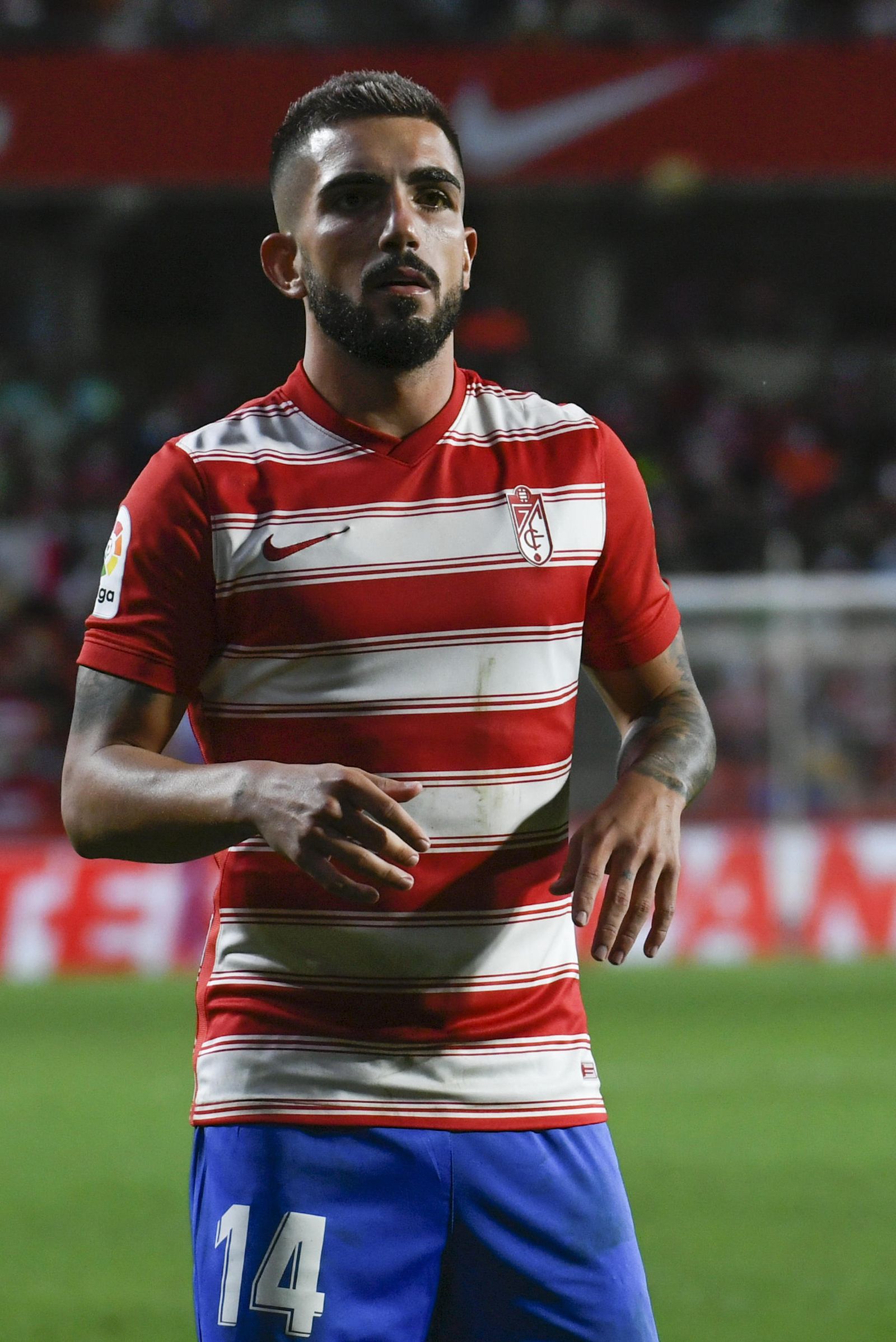 Monchu, en el partido ante el Betis.