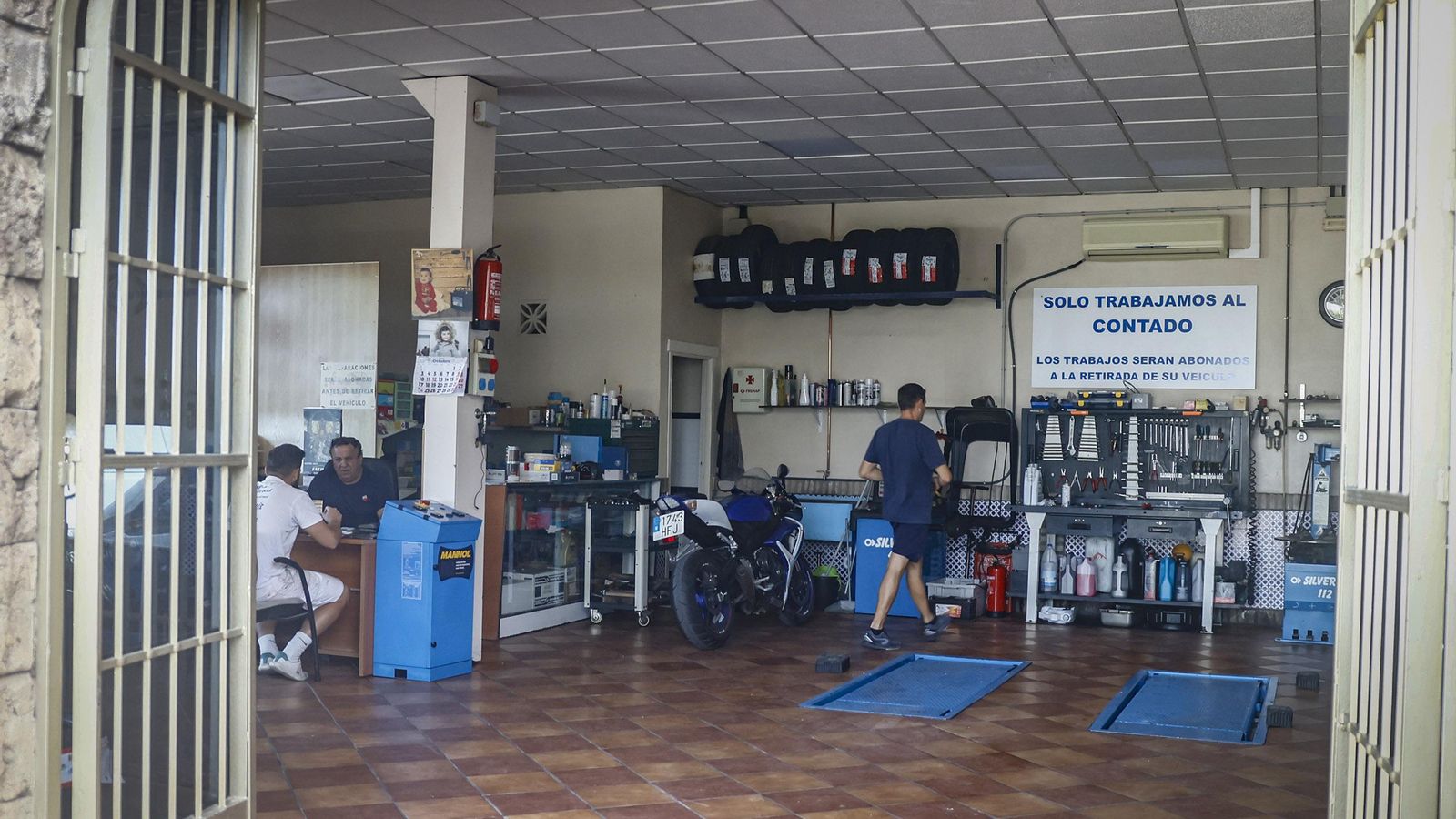 El taller mecánico del pueblo.