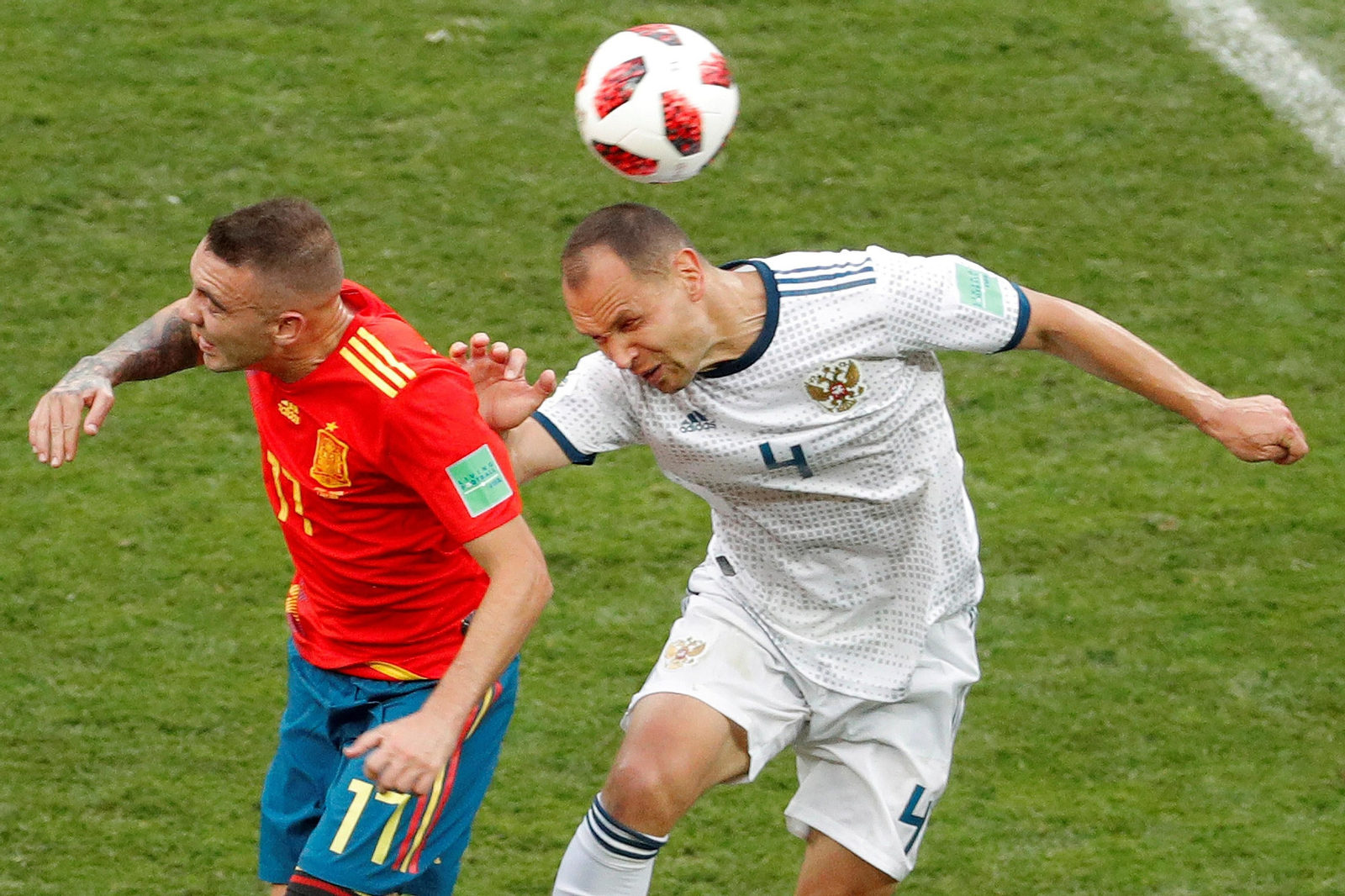 Las imágenes del España-Rusia