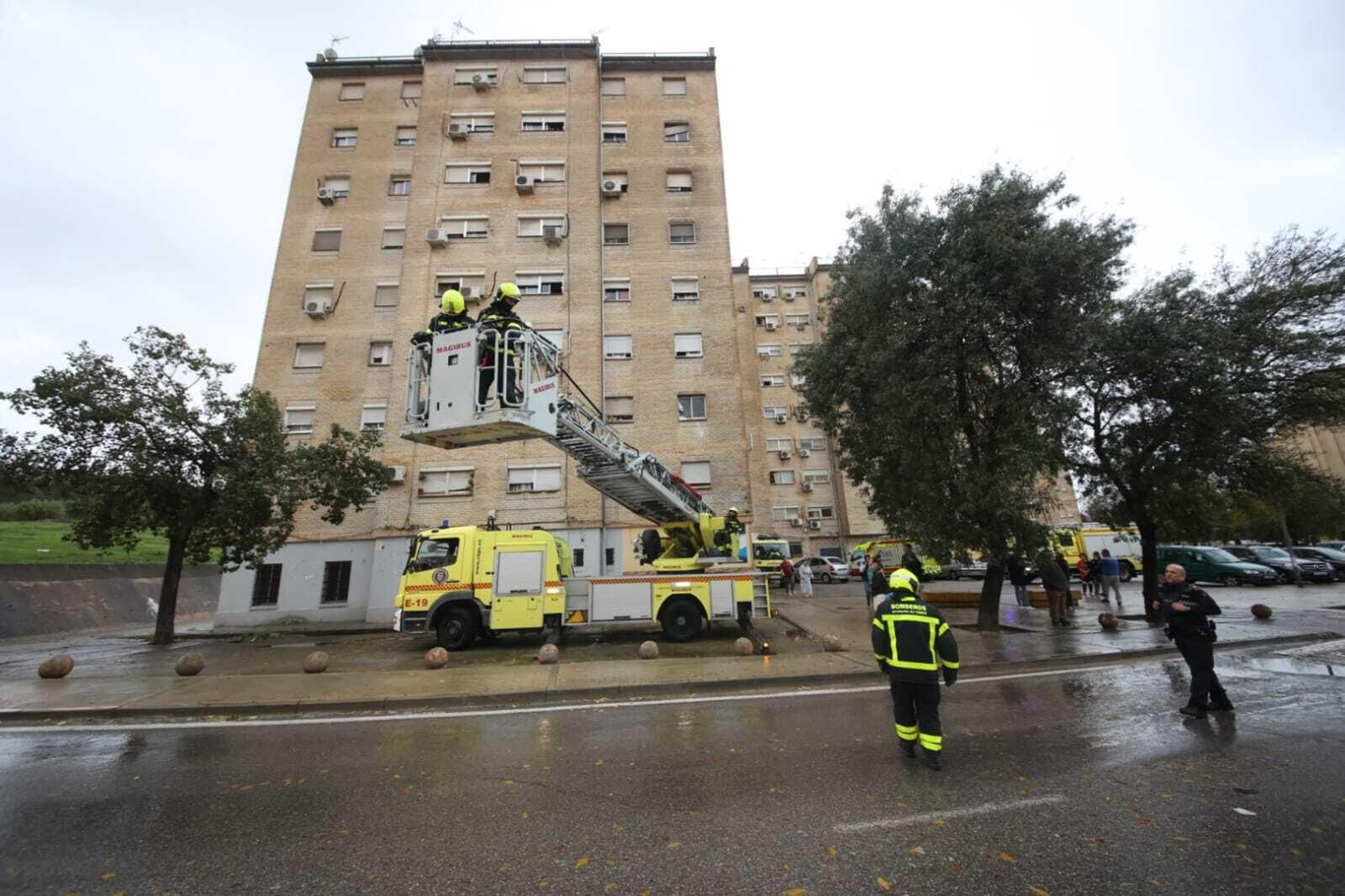 Susto en un bloque de pisos del MOPU