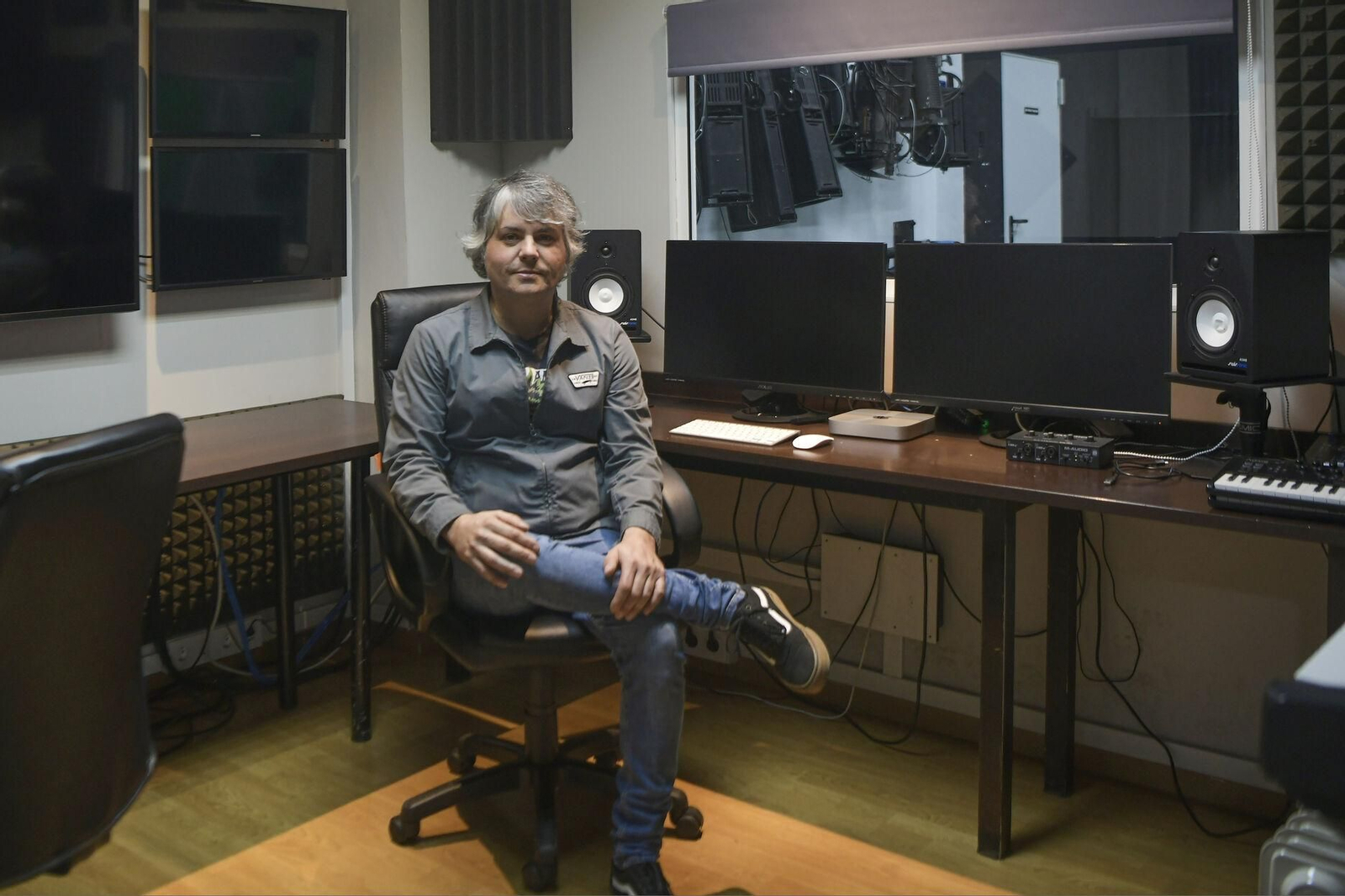 Enrique Arias, director del documental en las instalaciones de Curva Polar.