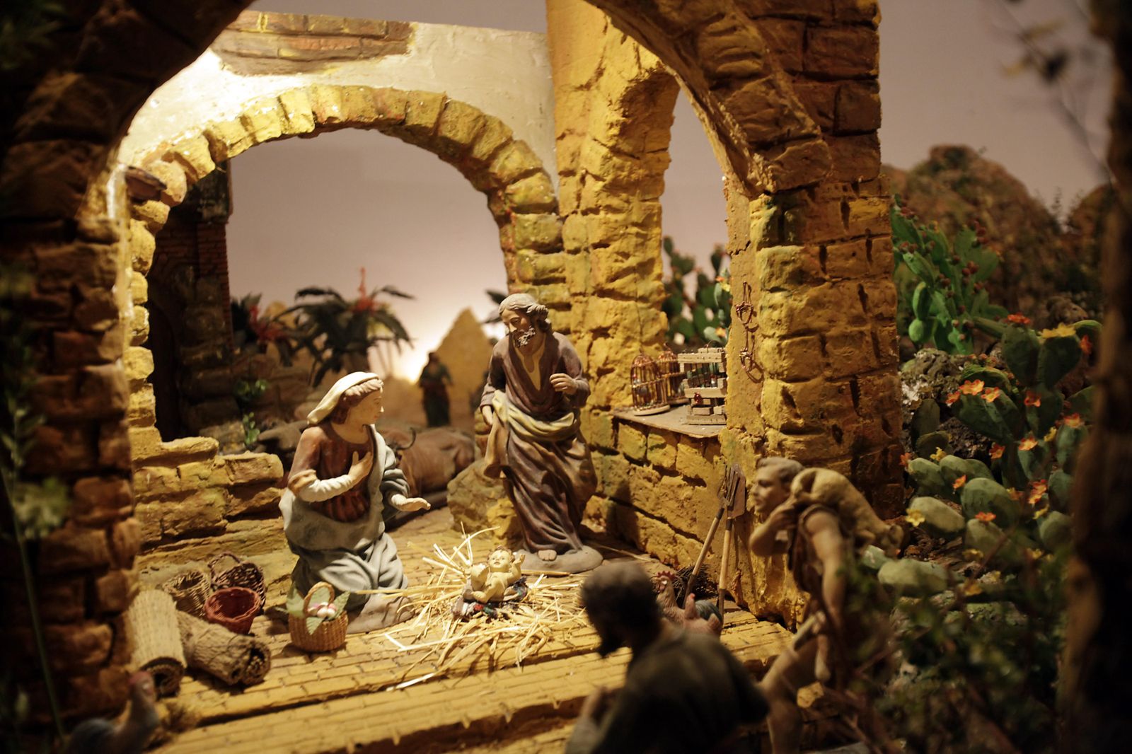 Imagen de archivo de un Belén en Granada.