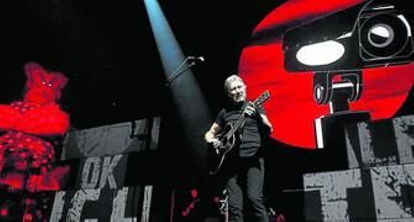 Waters, durante su actuación en Madrid.