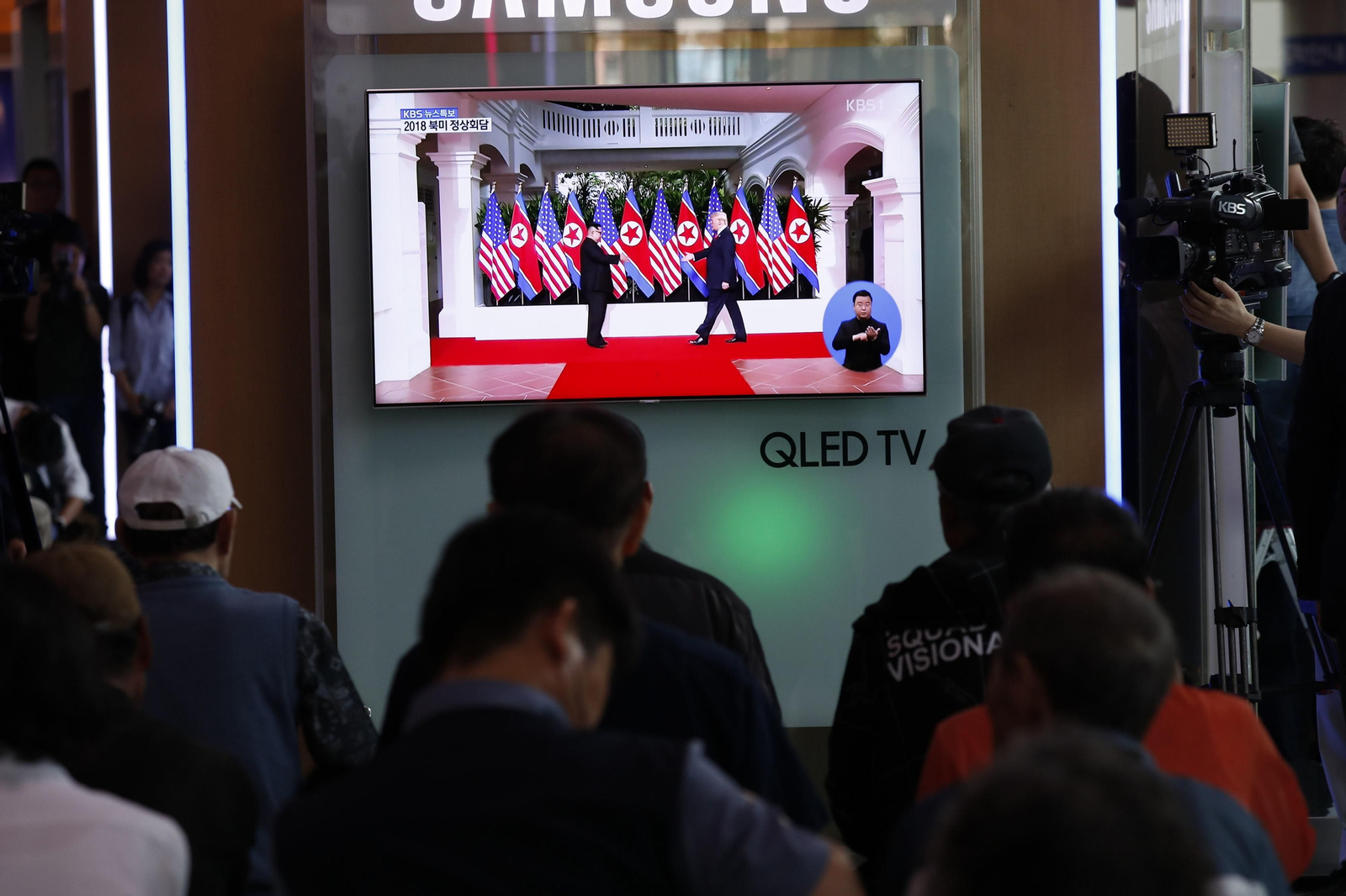 Las imágenes del encuentro entre Kim Jong-un y Trump