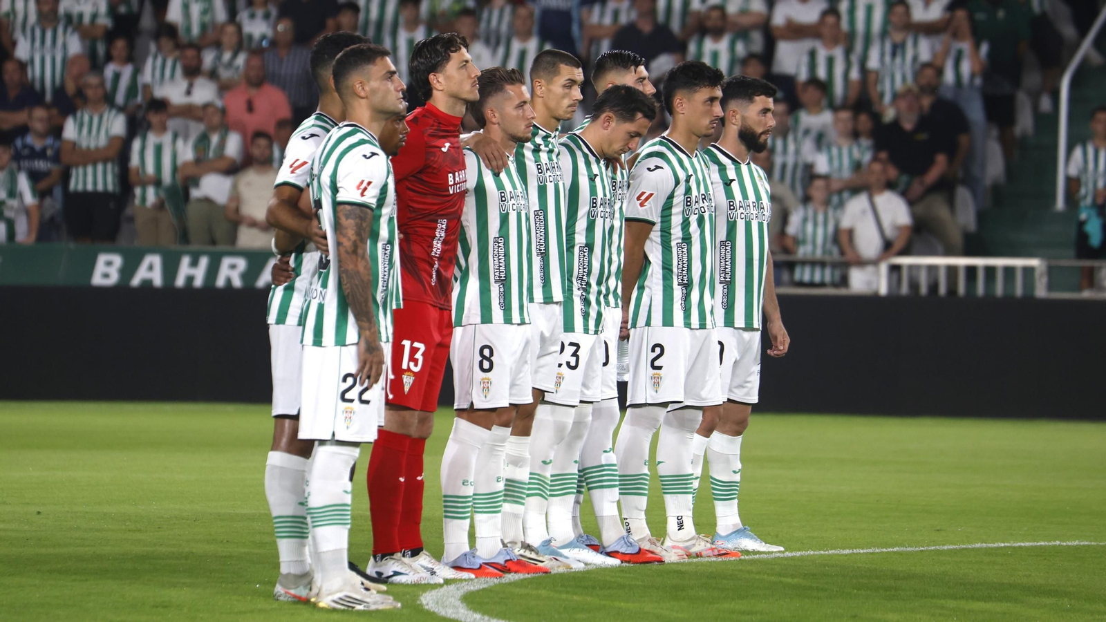 El once inicial del Córdoba CF en su último partido en El Arcángel.