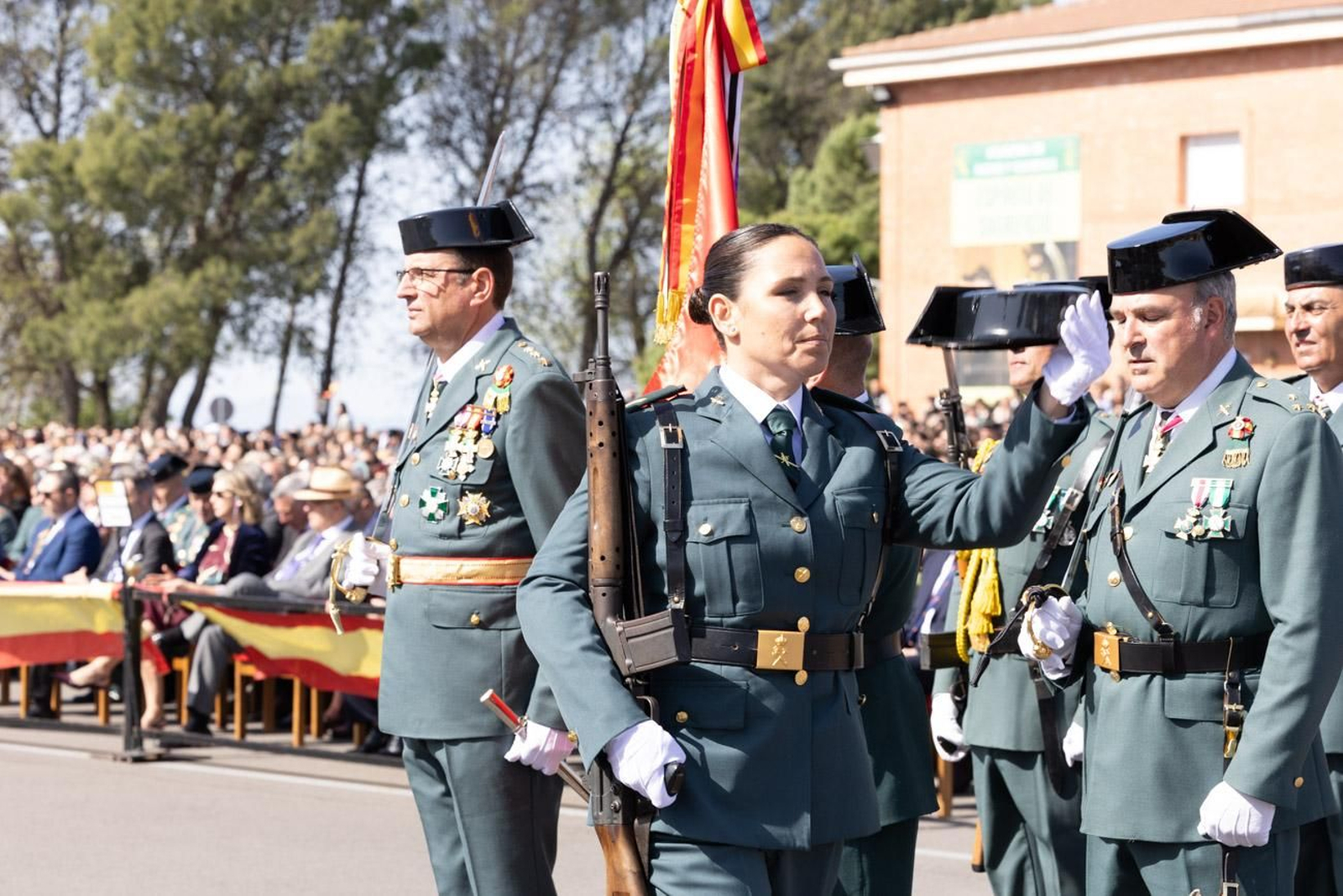 Acto de jura de bandera de la 130ª promoción de guardias civiles de la Academia de Baeza